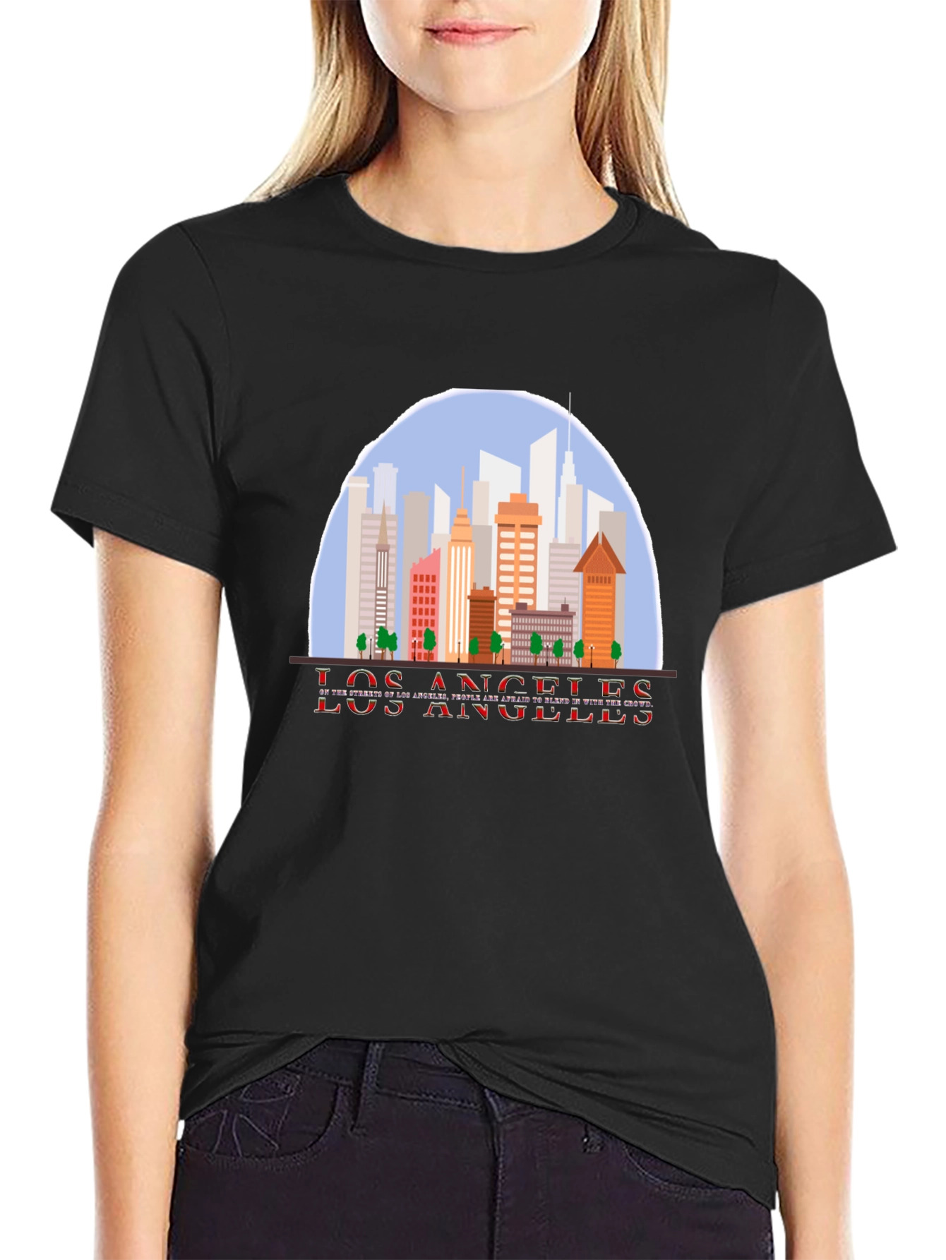 Los Angeles Skyline Graphic T-Shirt