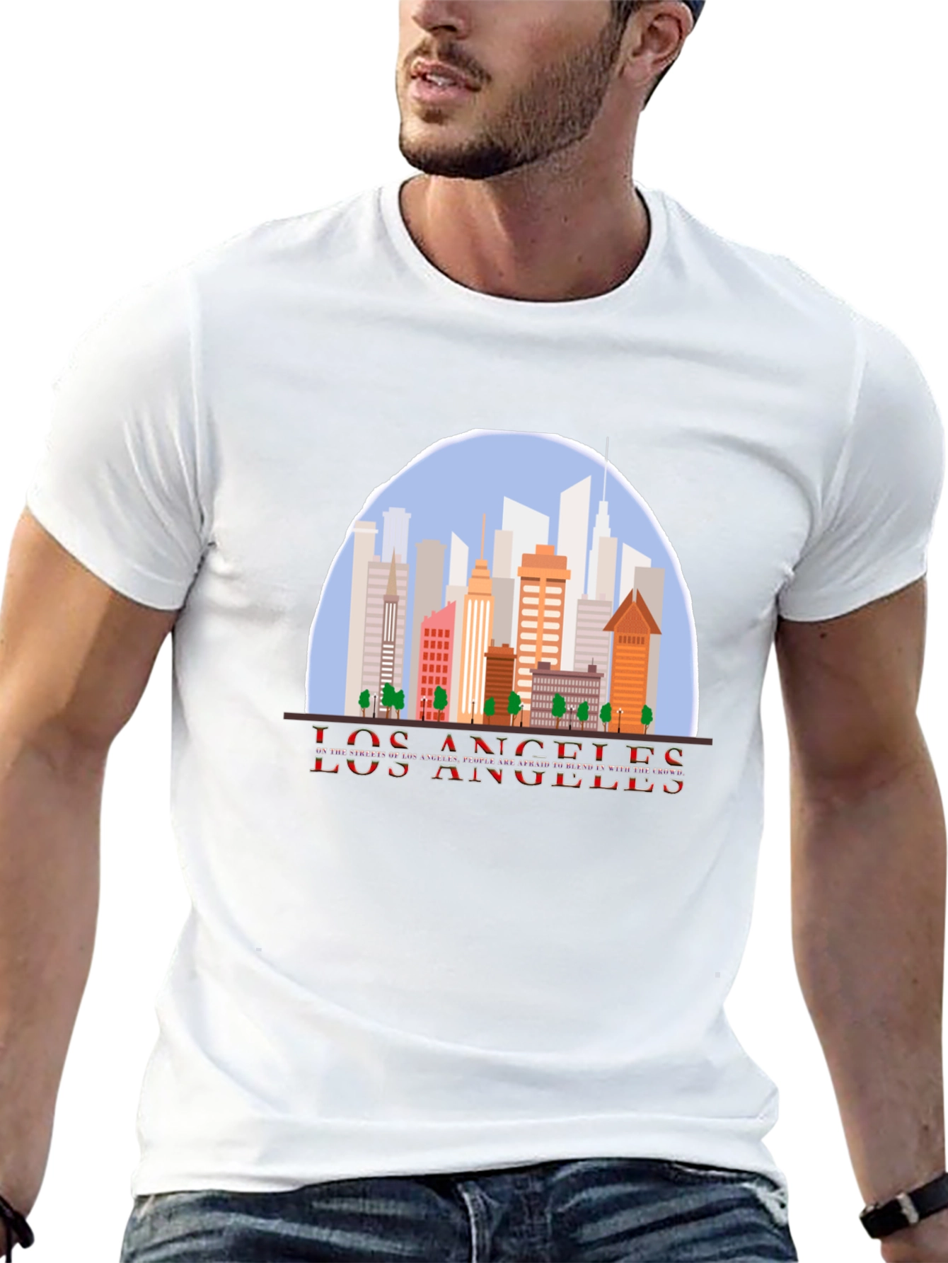 Los Angeles Skyline Graphic T-Shirt