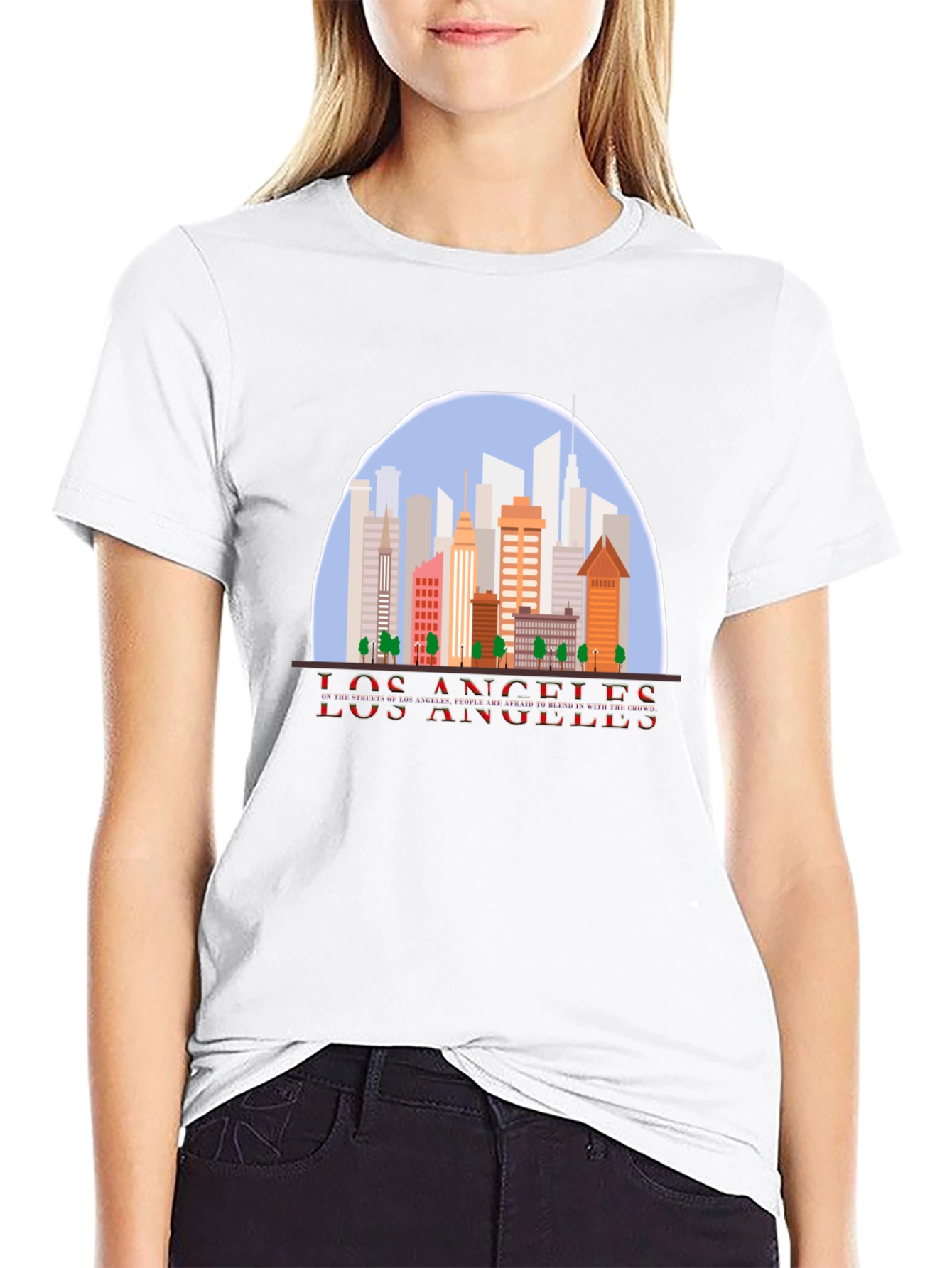 Los Angeles Skyline Graphic T-Shirt
