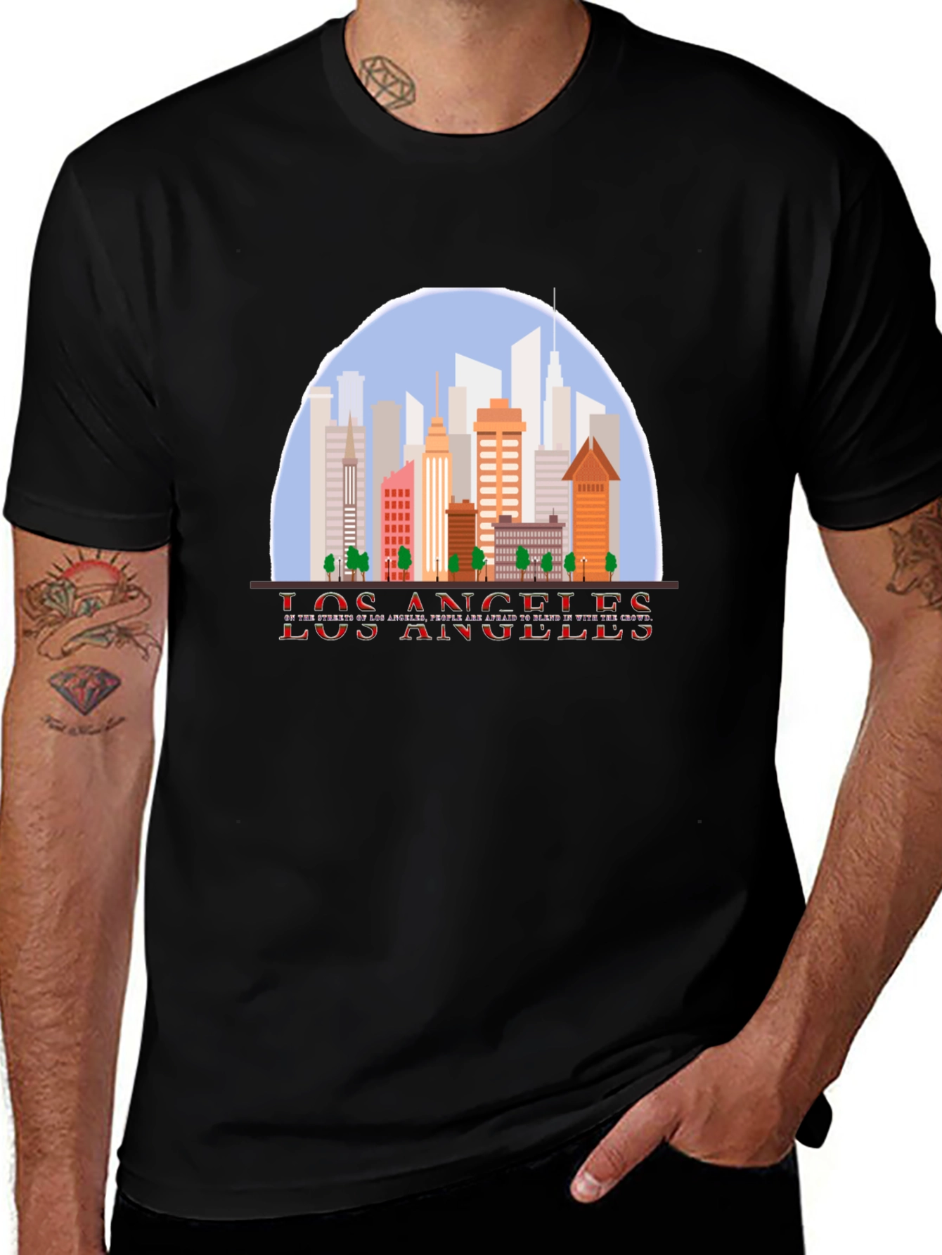 Los Angeles Skyline Graphic T-Shirt