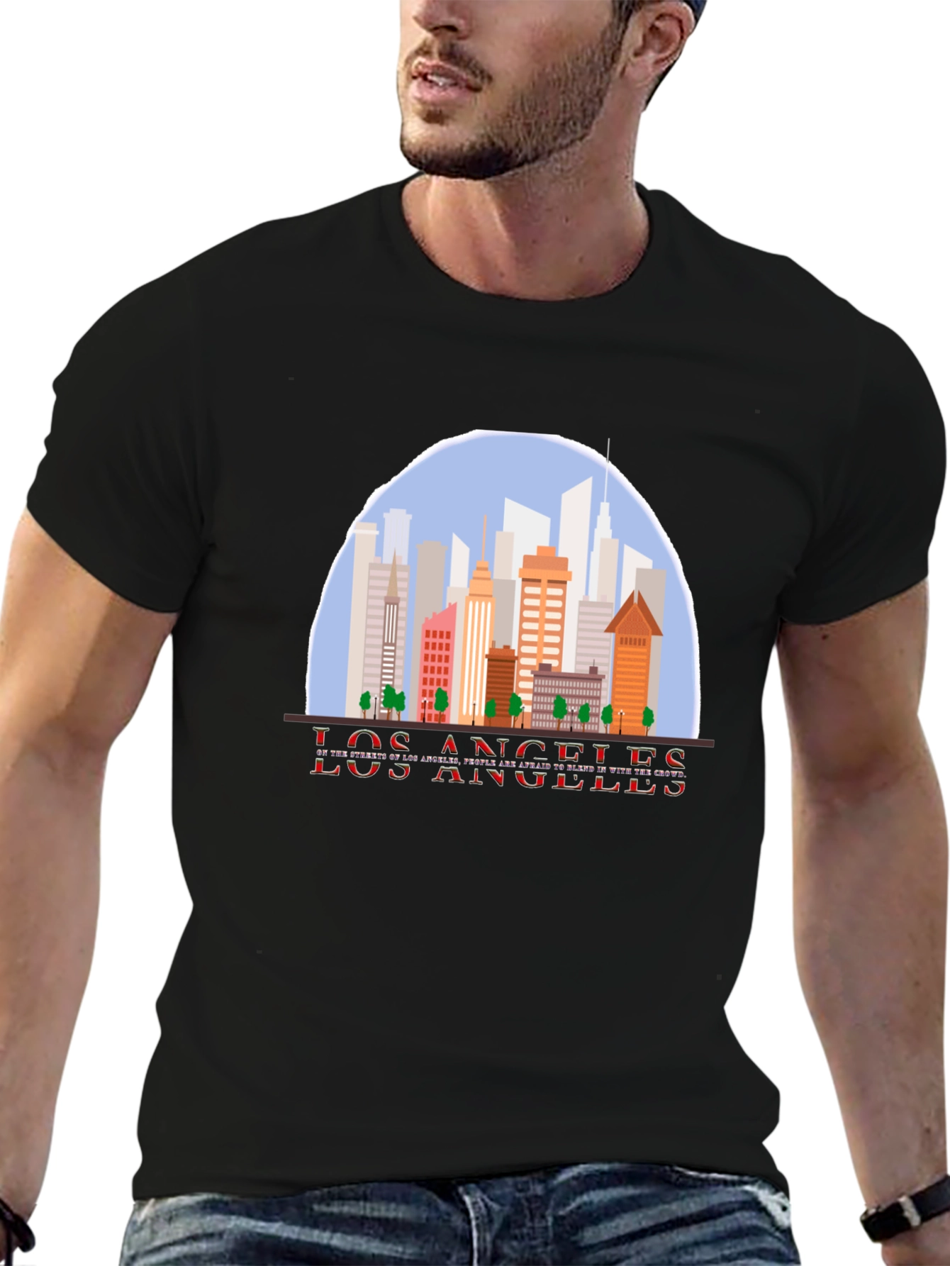 Los Angeles Skyline Graphic T-Shirt