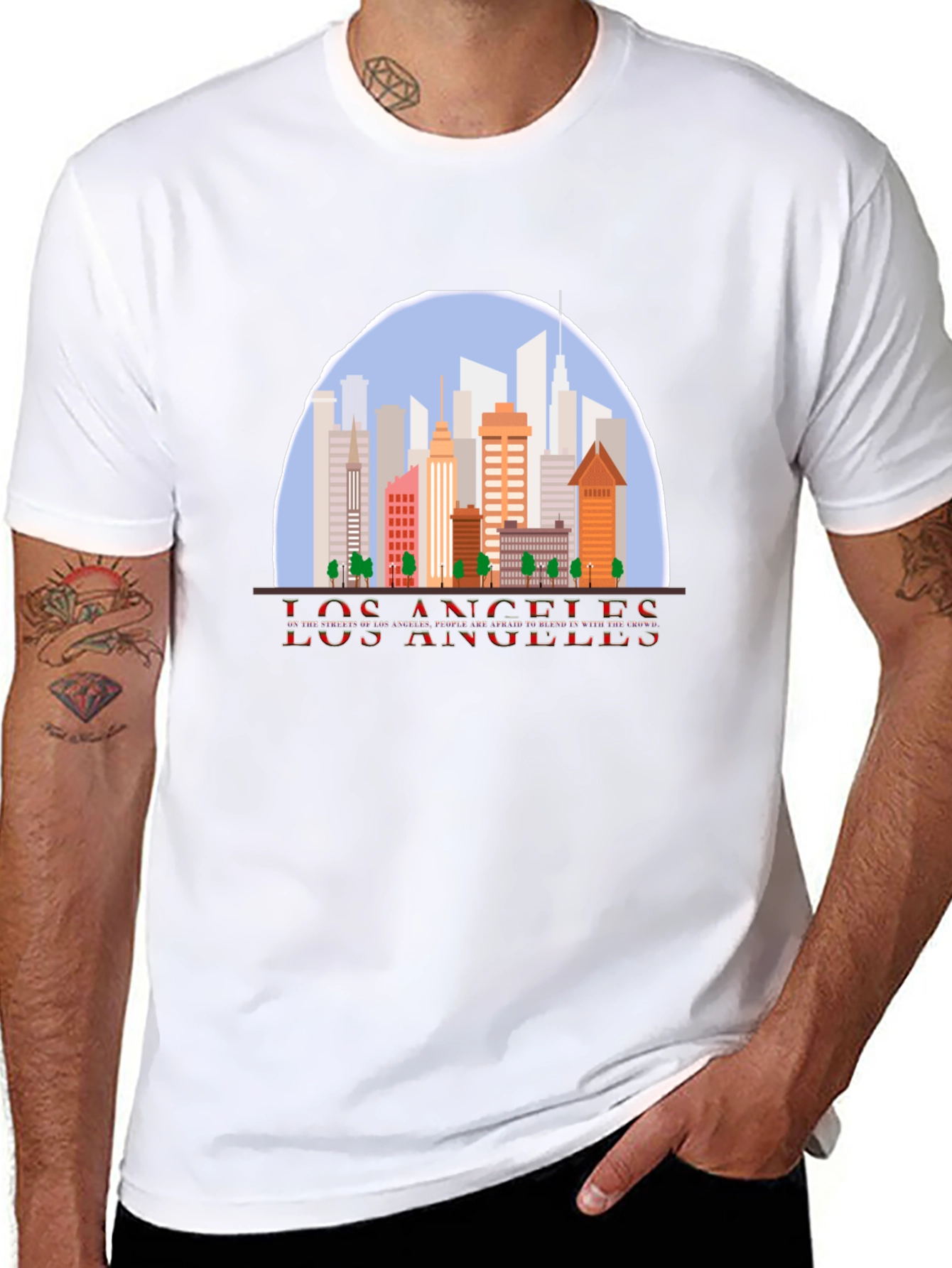 Los Angeles Skyline Graphic T-Shirt