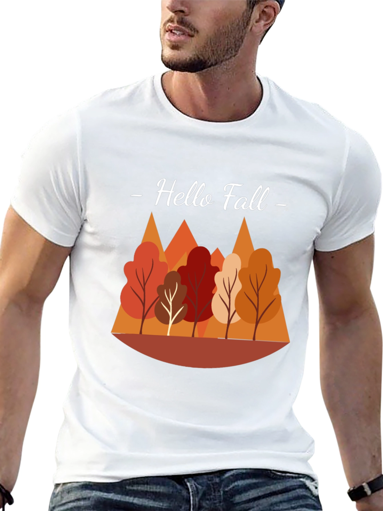 Hello Fall Graphic Tee - Autumn Season Apparel