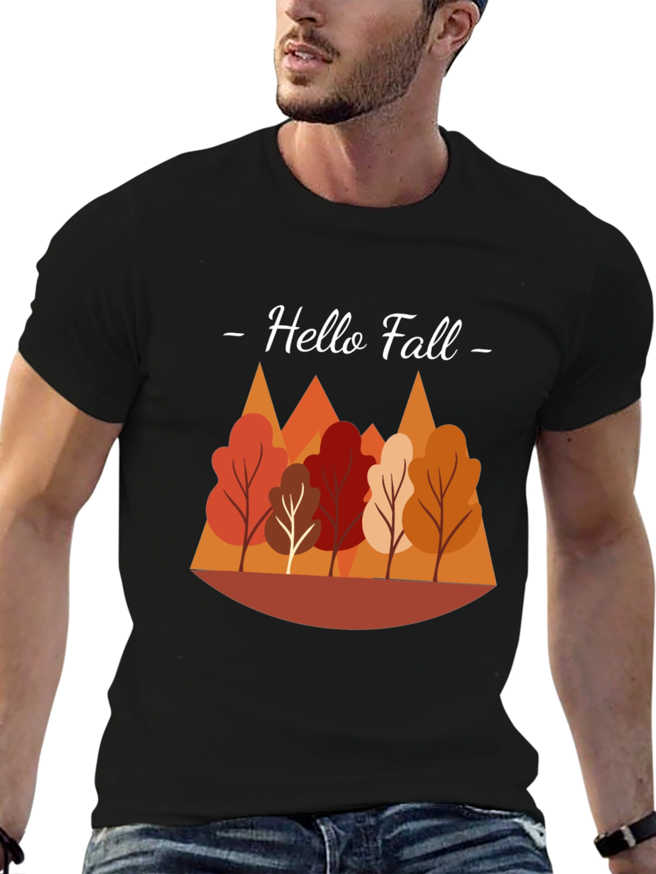 Hello Fall Graphic Tee - Autumn Season Apparel