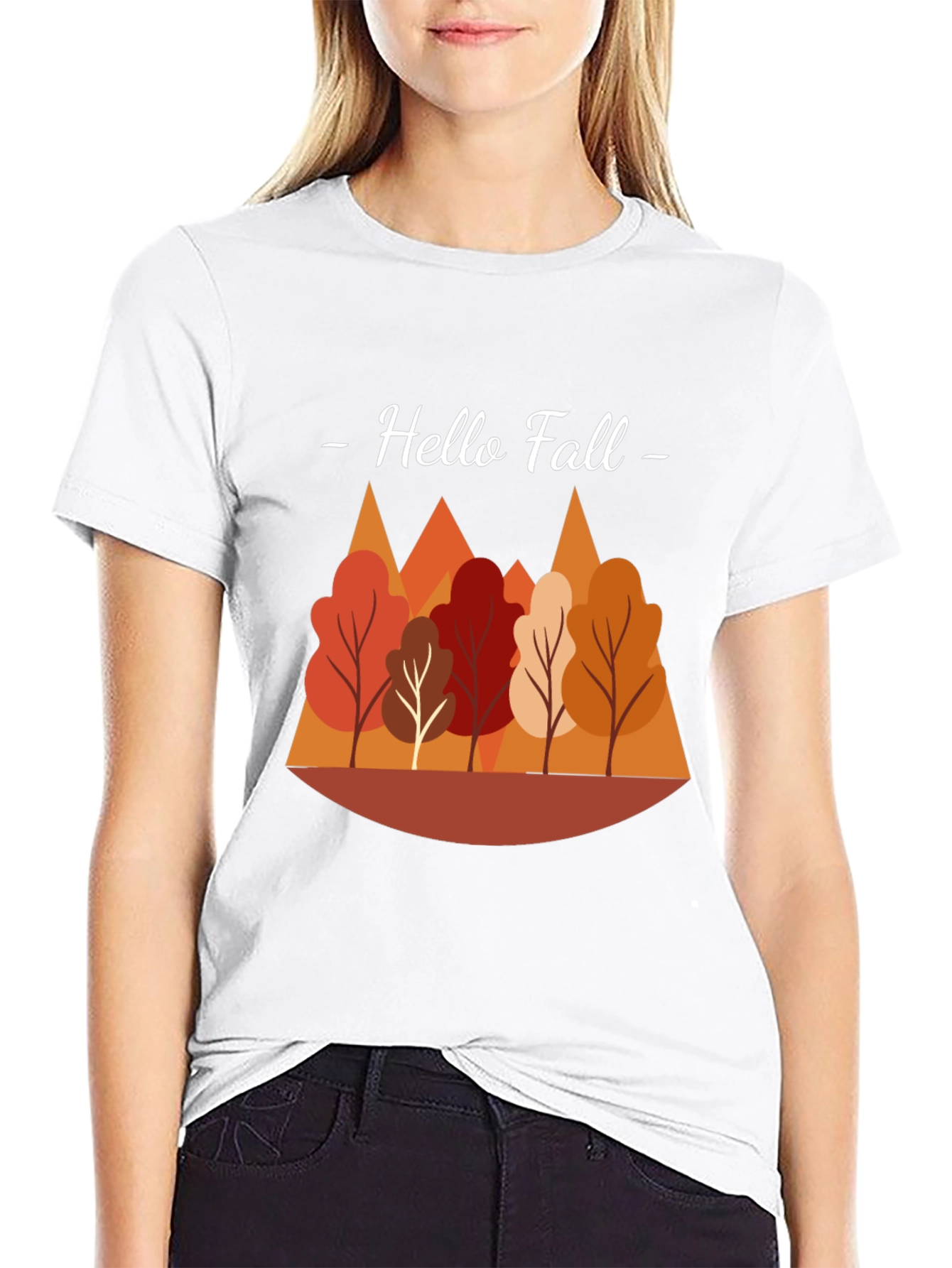 Hello Fall Graphic Tee - Autumn Season Apparel