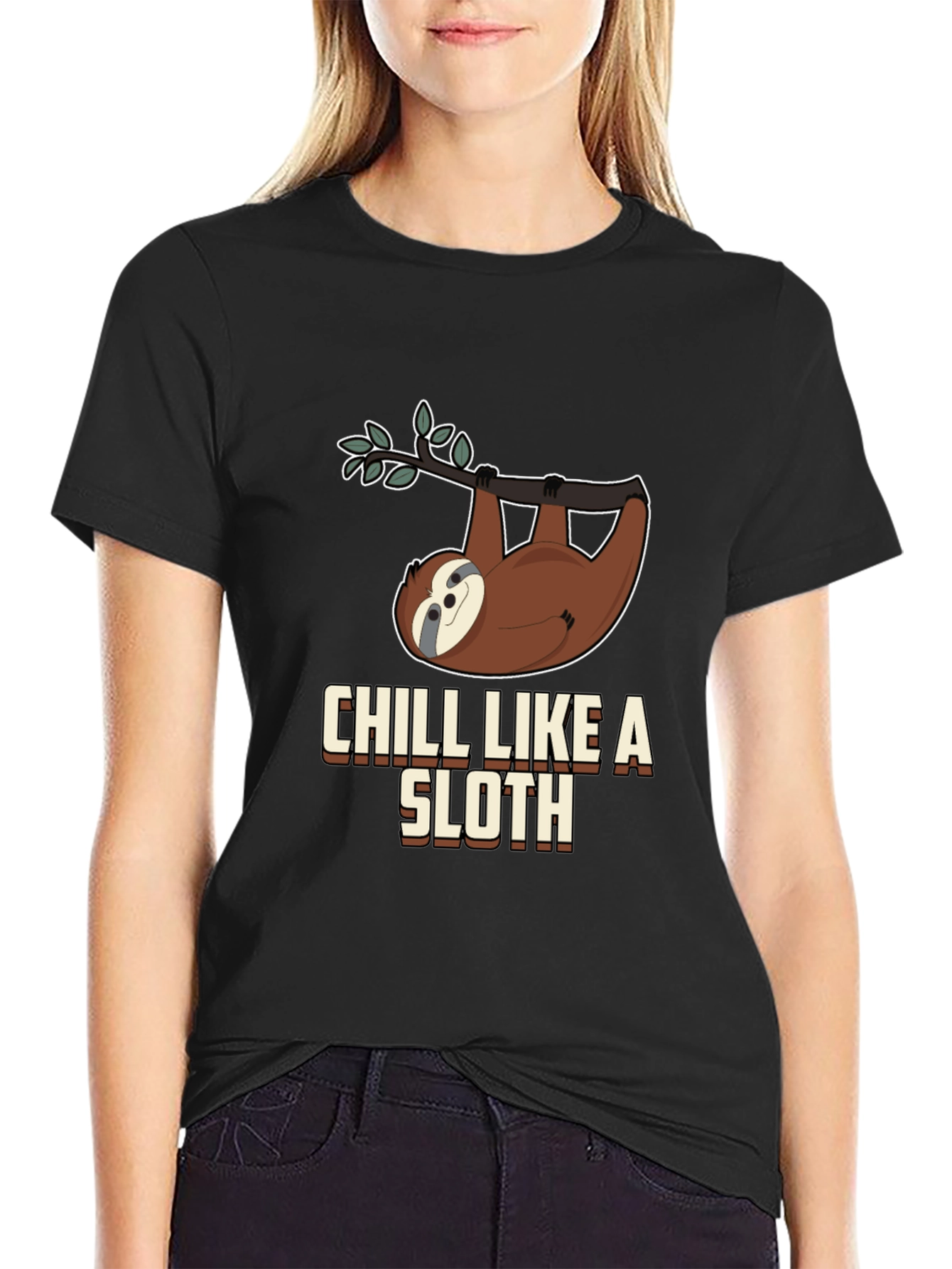Chill Like a Sloth Graphic T-Shirt