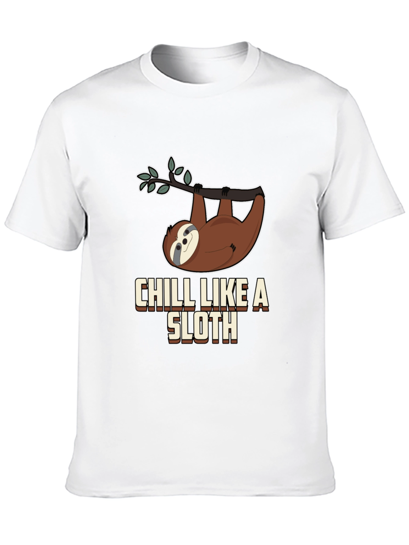 Chill Like a Sloth Graphic T-Shirt