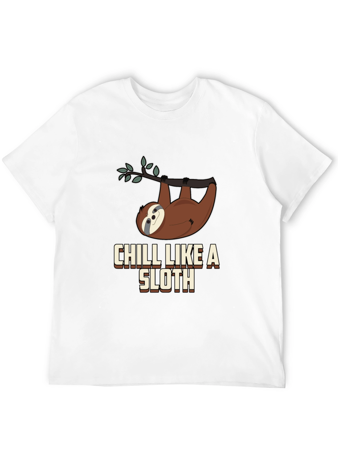 Chill Like a Sloth Graphic T-Shirt
