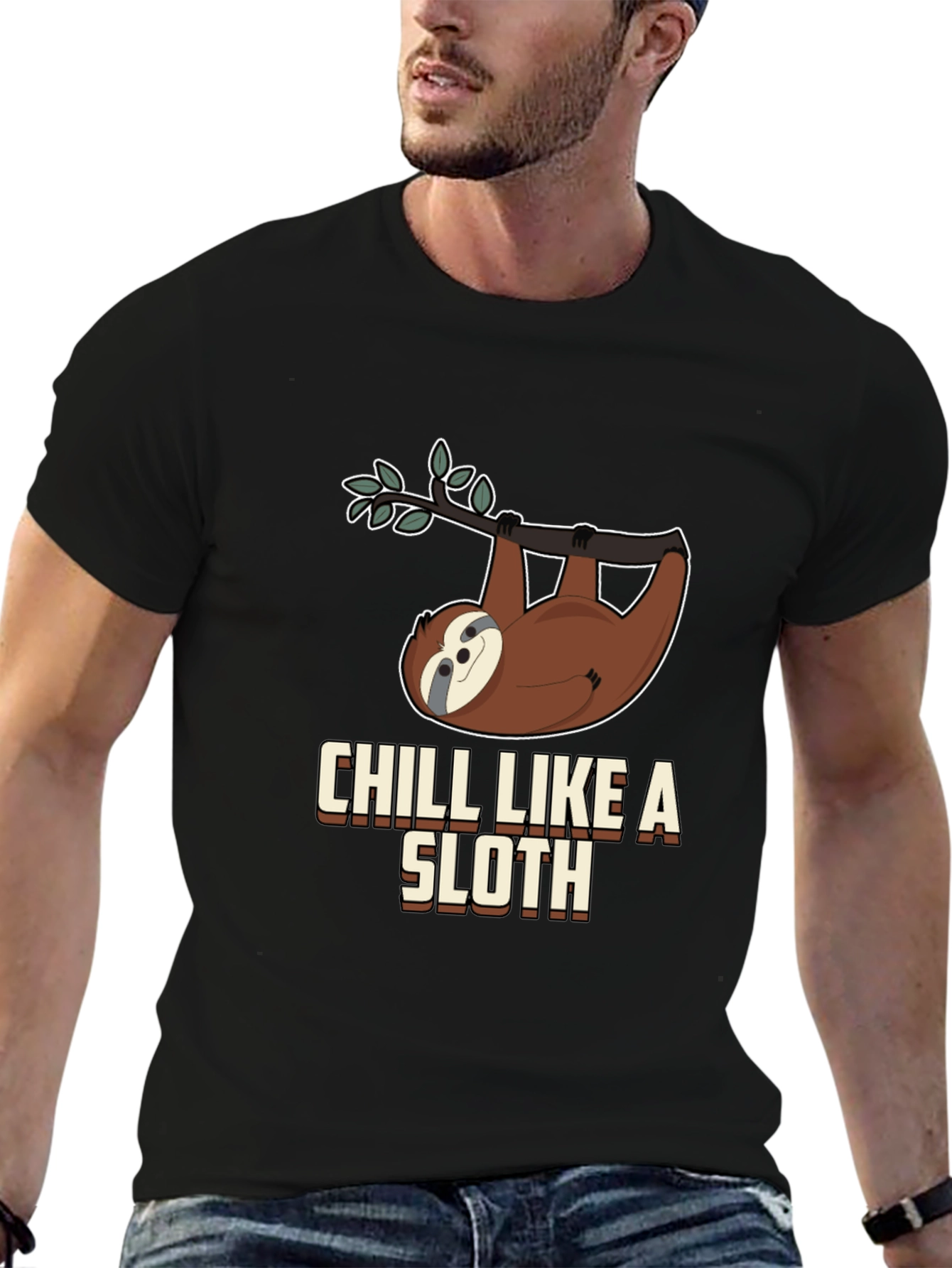 Chill Like a Sloth Graphic T-Shirt