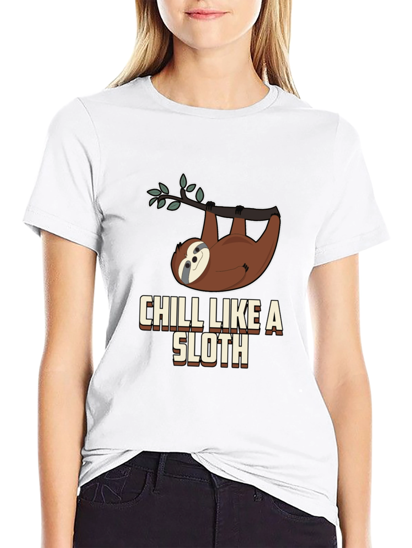Chill Like a Sloth Graphic T-Shirt