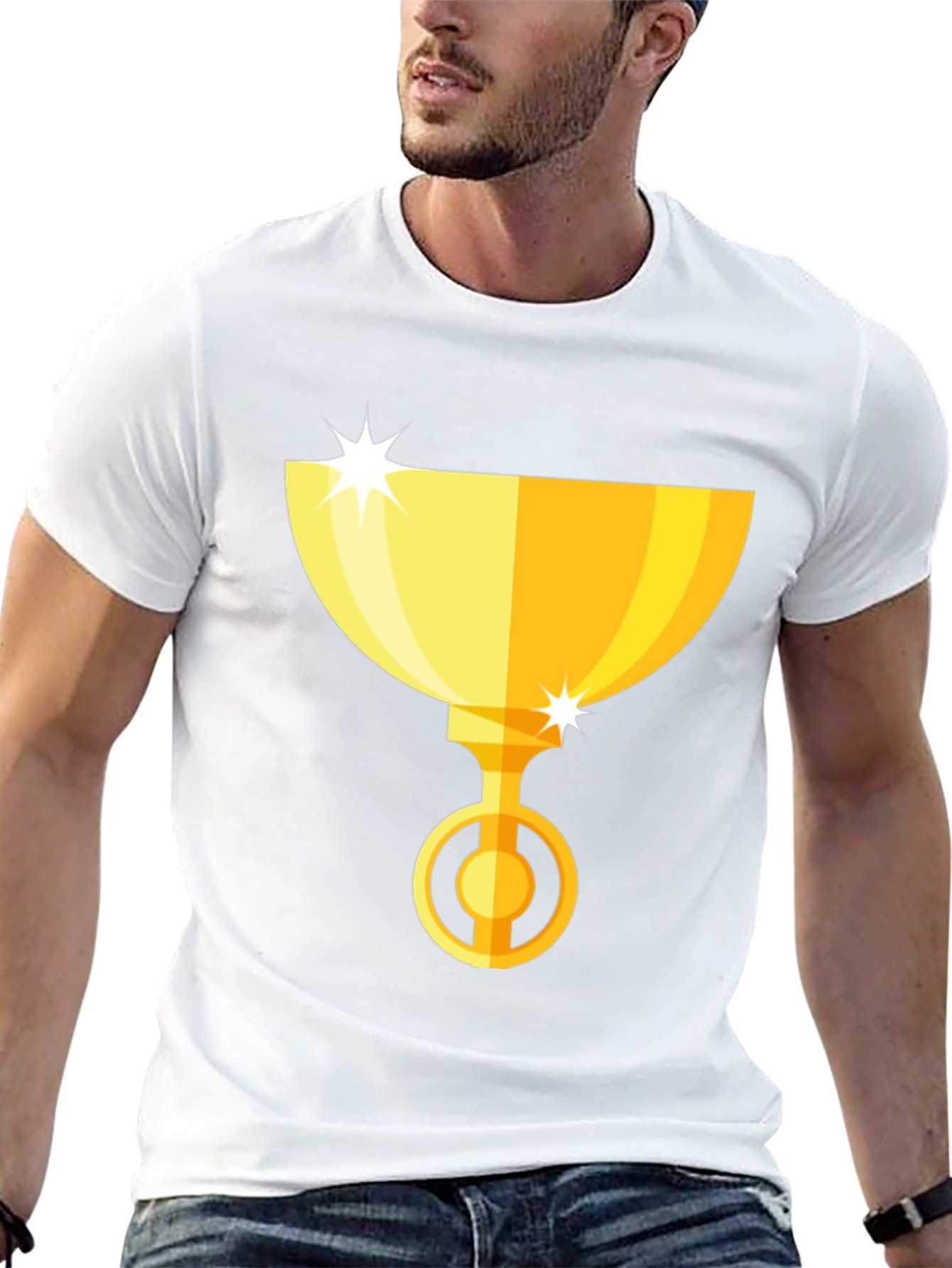 Gold Trophy Graphic Tee - Winners Style!
