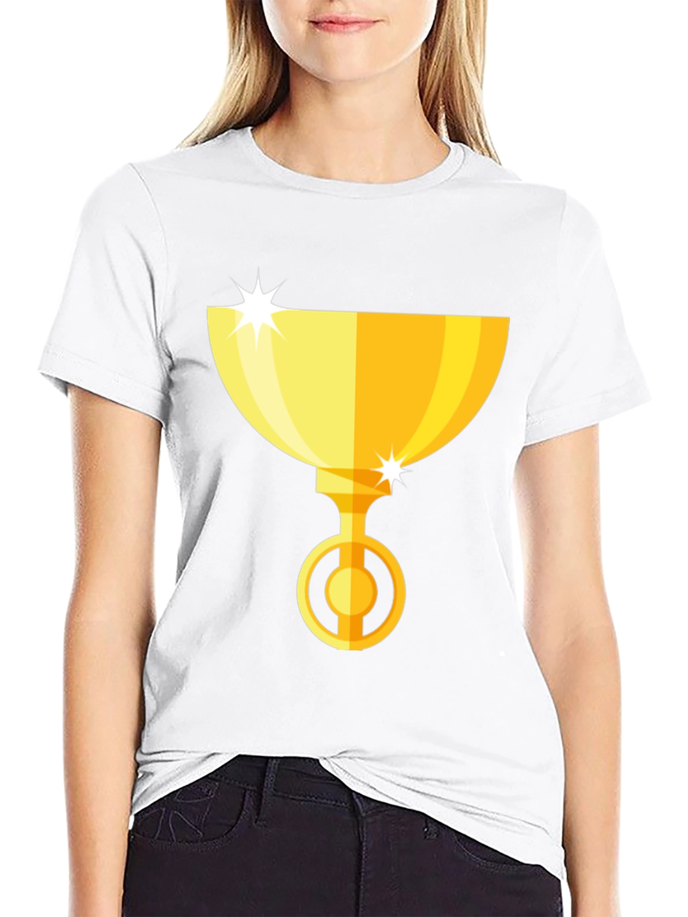 Gold Trophy Graphic Tee - Winners Style!