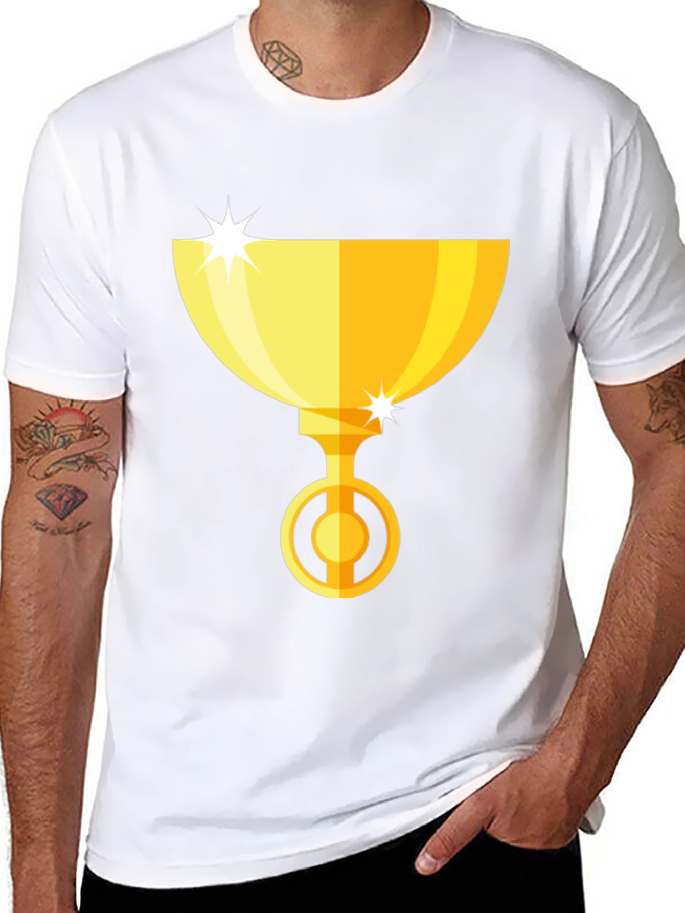 Gold Trophy Graphic Tee - Winners Style!