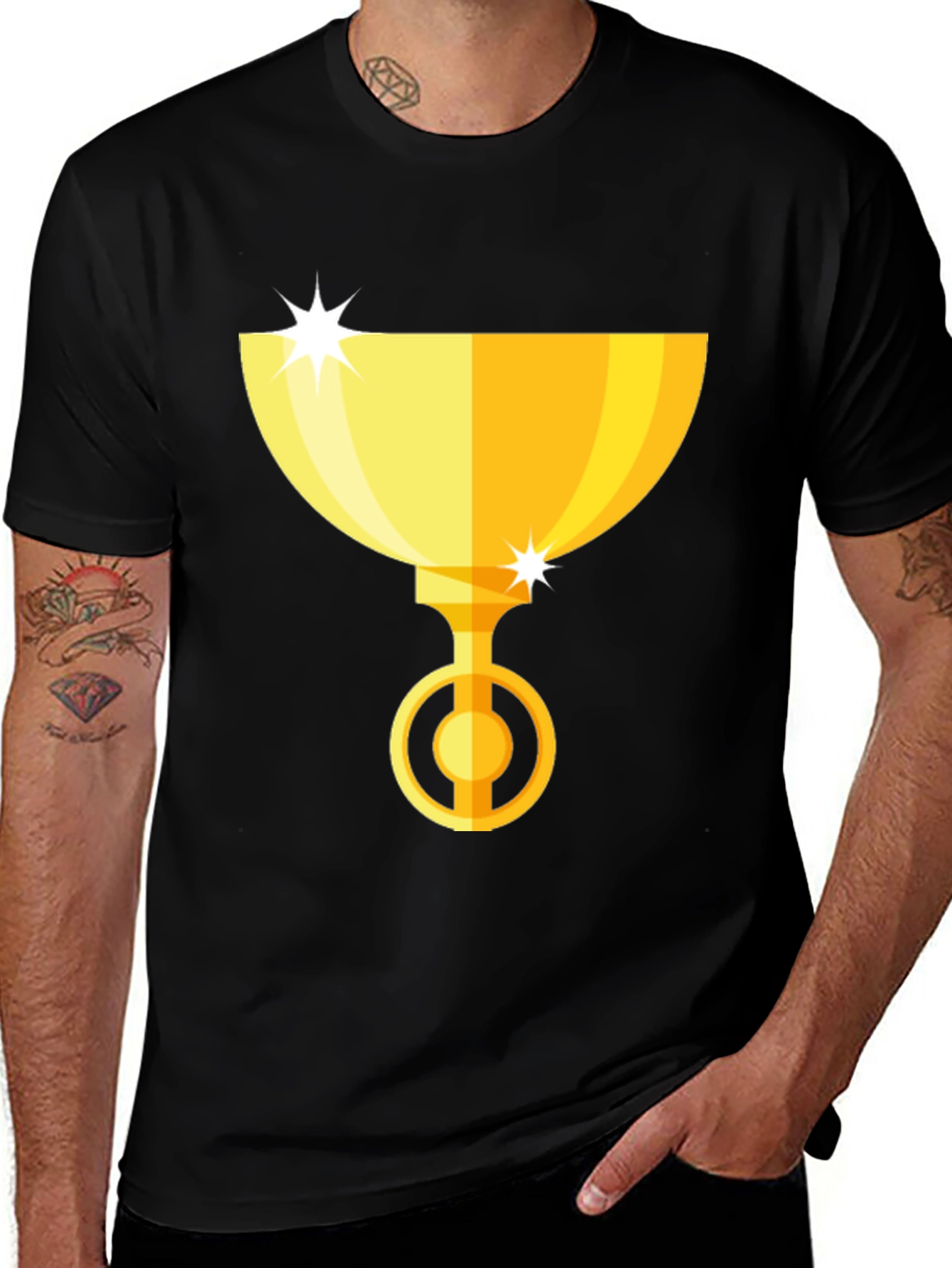 Gold Trophy Graphic Tee - Winners Style!