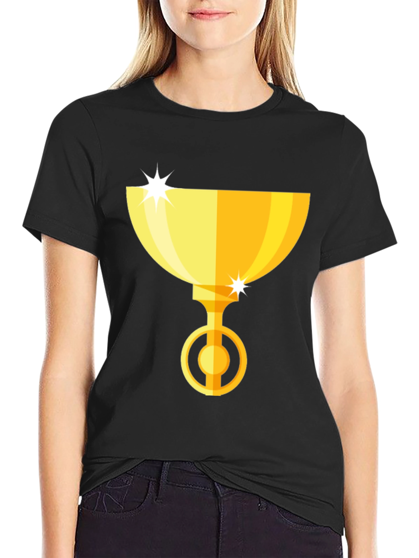 Gold Trophy Graphic Tee - Winners Style!