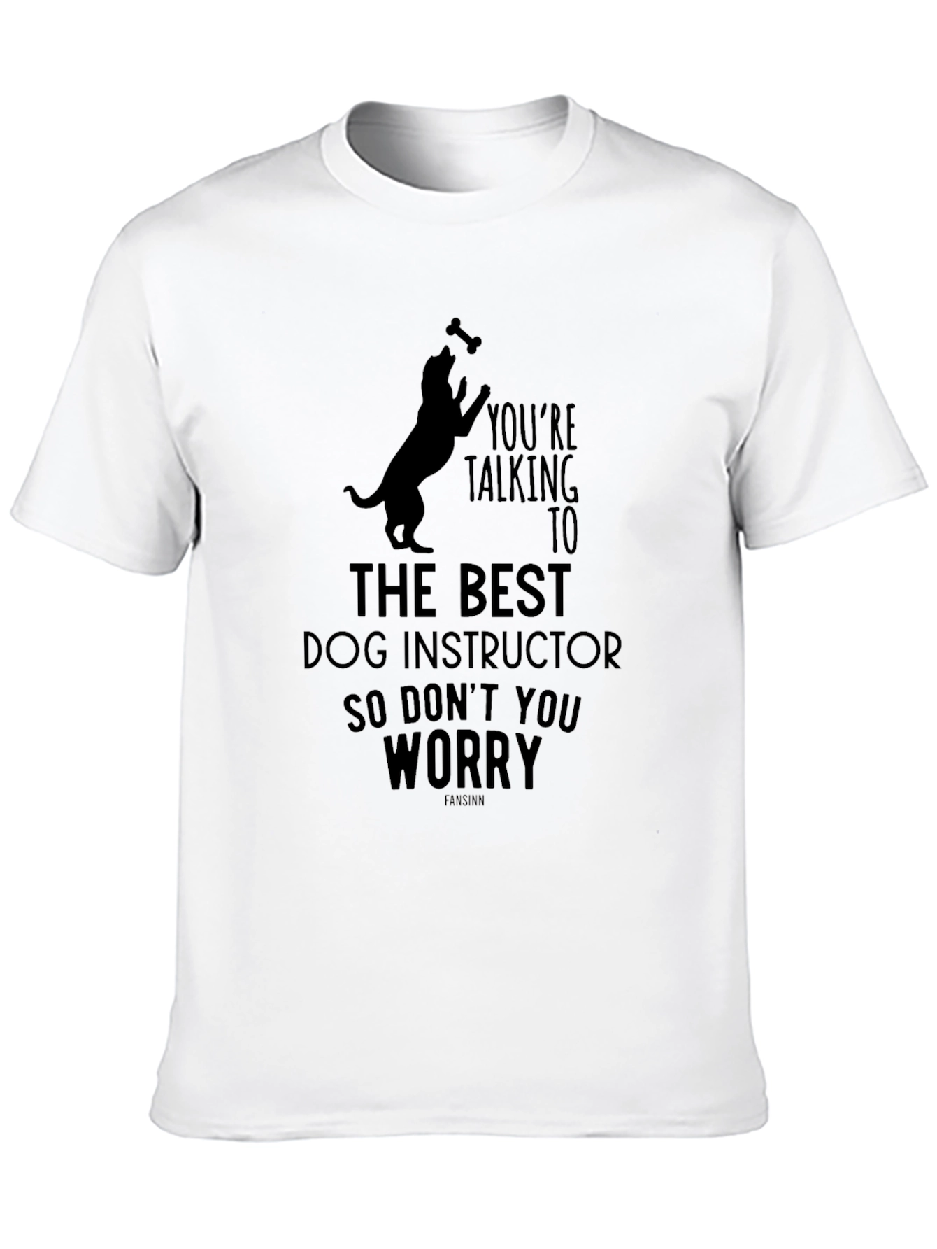 Best Dog Instructor Black Graphic Tee