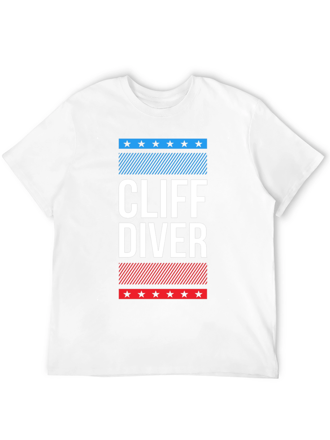 Cliff Diver Graphic Tee - Patriotic Design