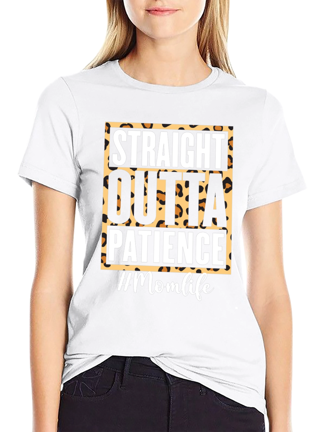 Straight Outta Patience Momlife Tee