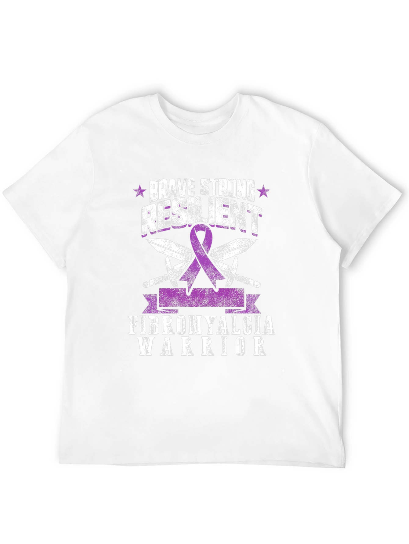 Brave Strong Resilient Fibromyalgia Warrior T-Shirt