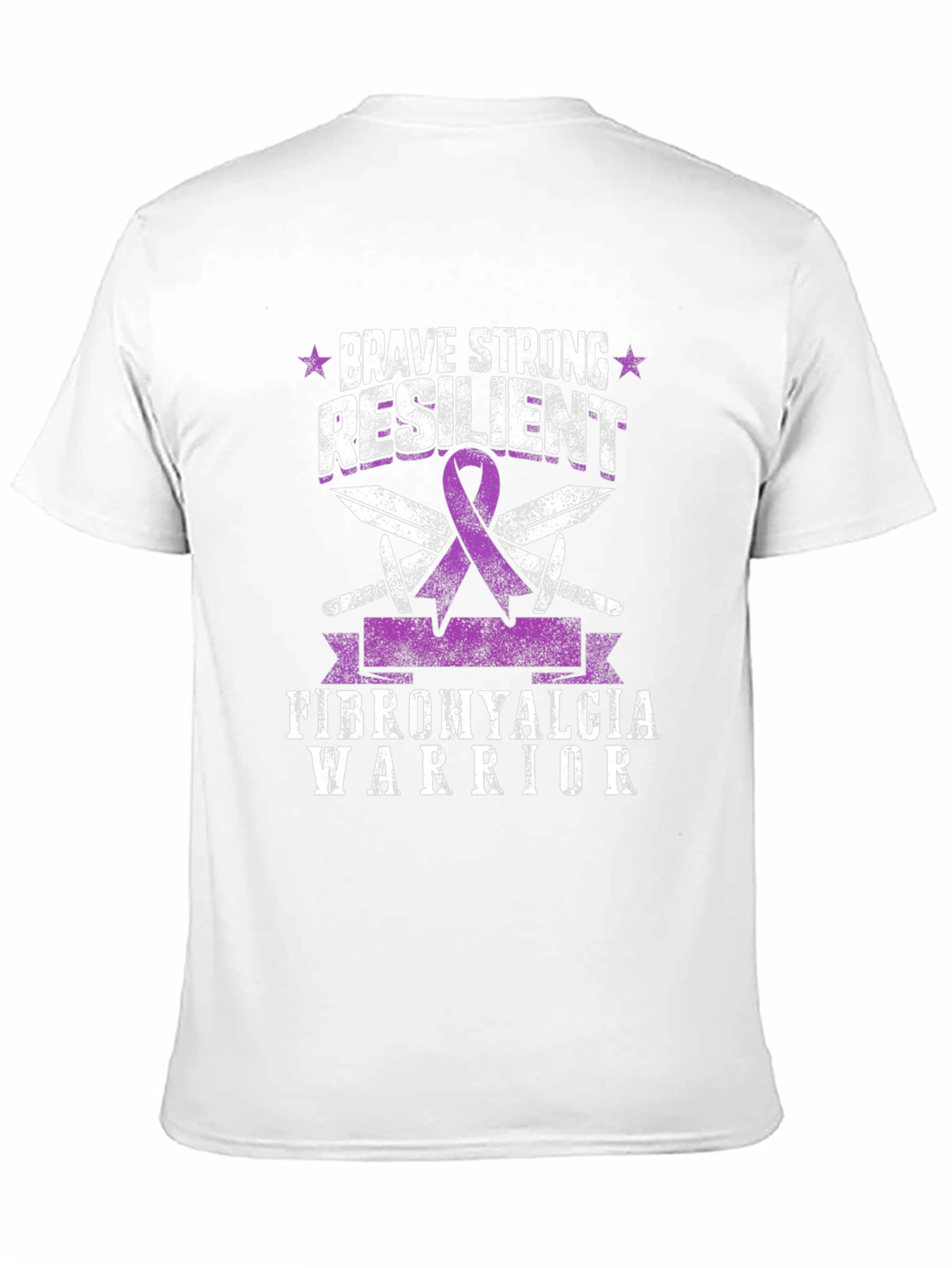 Brave Strong Resilient Fibromyalgia Warrior T-Shirt