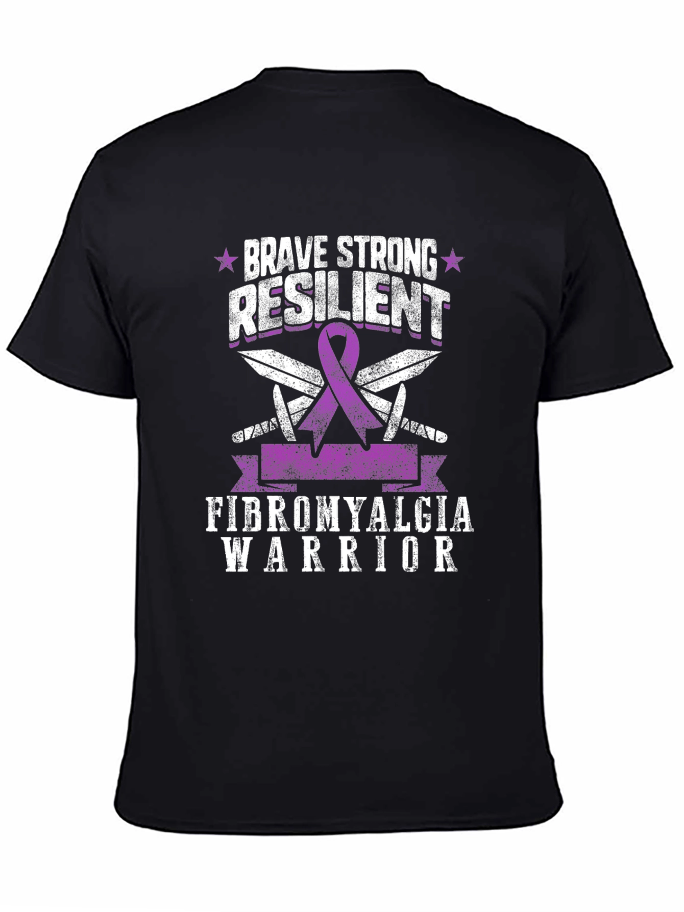 Brave Strong Resilient Fibromyalgia Warrior T-Shirt