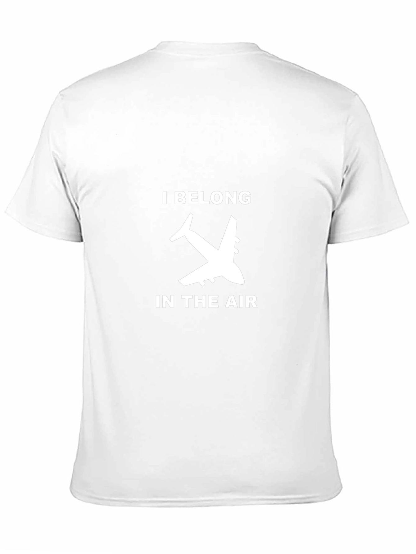 I Belong In The Air Airplane Black T-Shirt