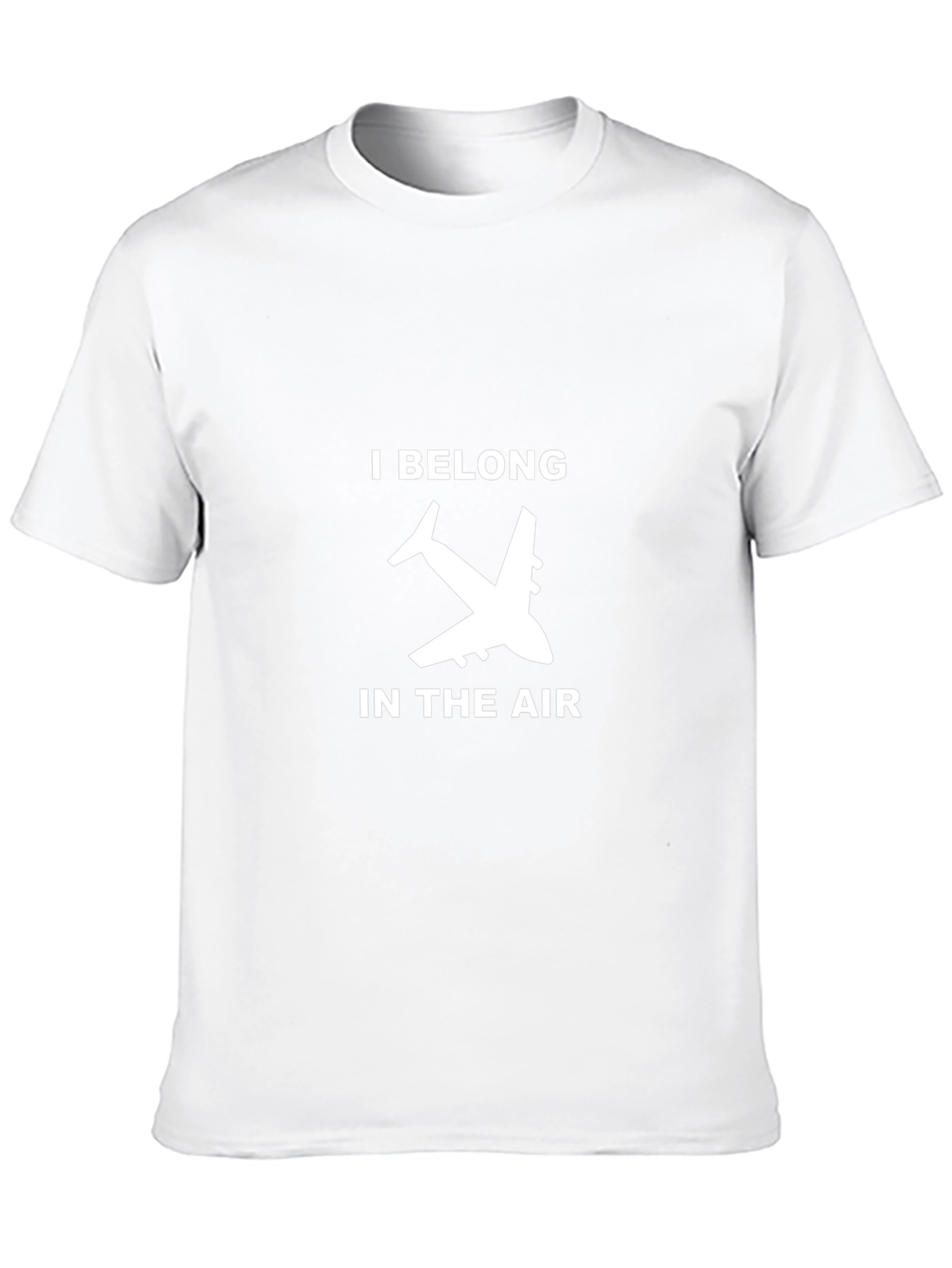 I Belong In The Air Airplane Black T-Shirt