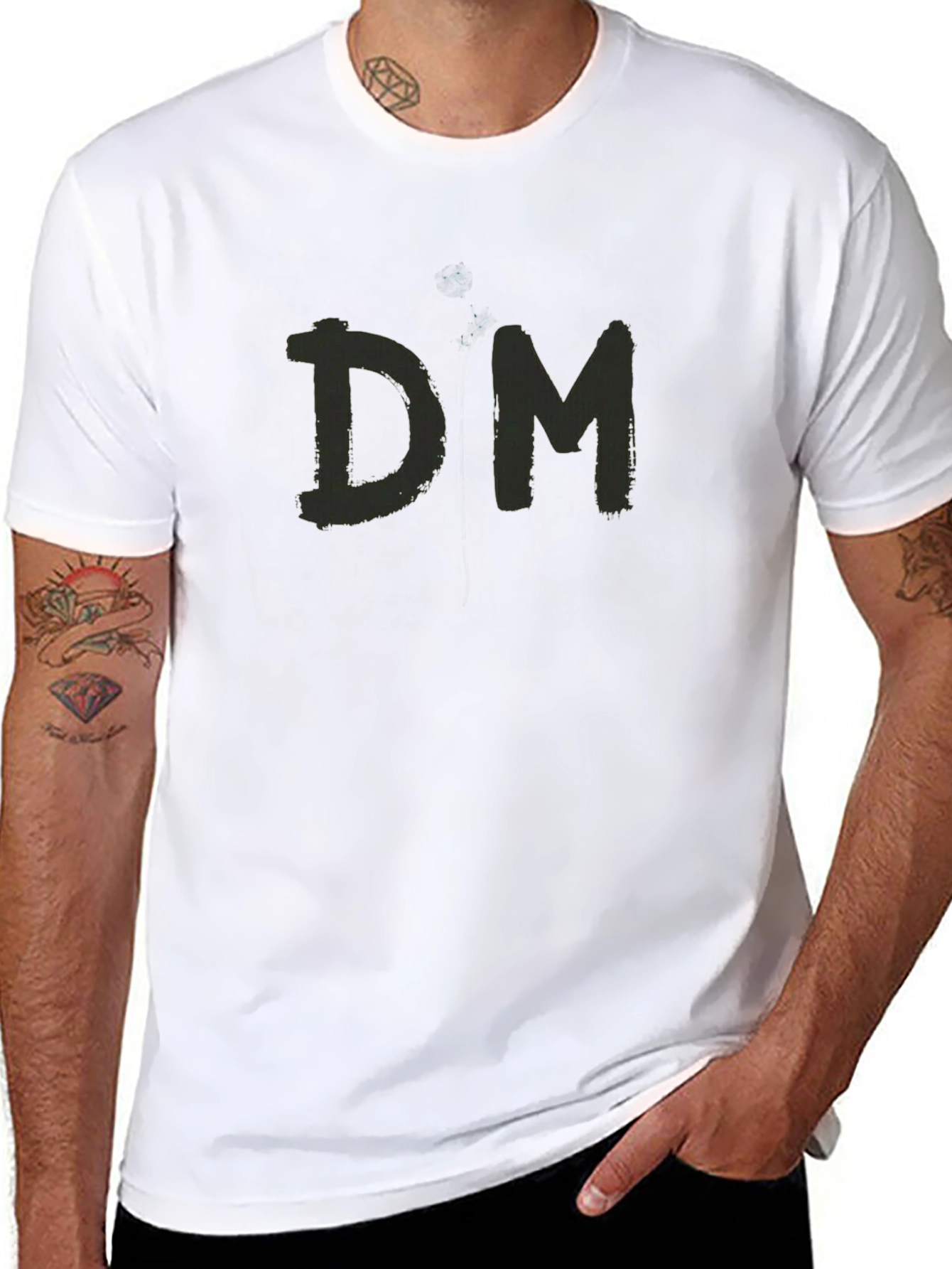 Black DM Graphic Tee - Casual Menswear