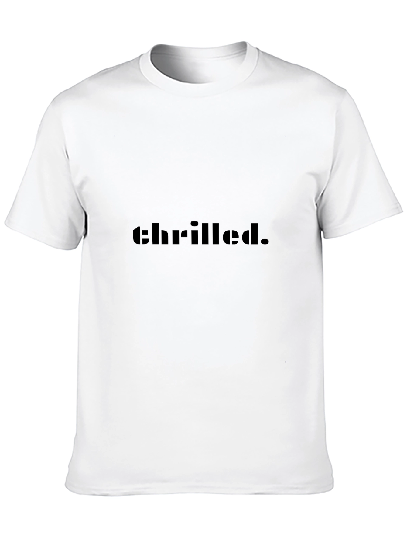 Chrilled Black T-Shirt - Modern Style