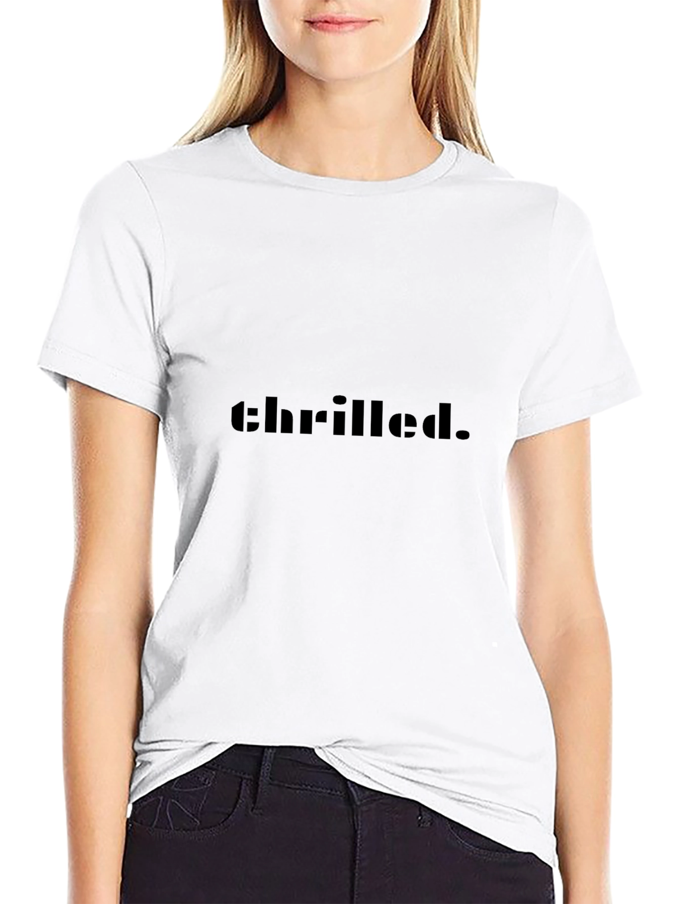 Chrilled Black T-Shirt - Modern Style