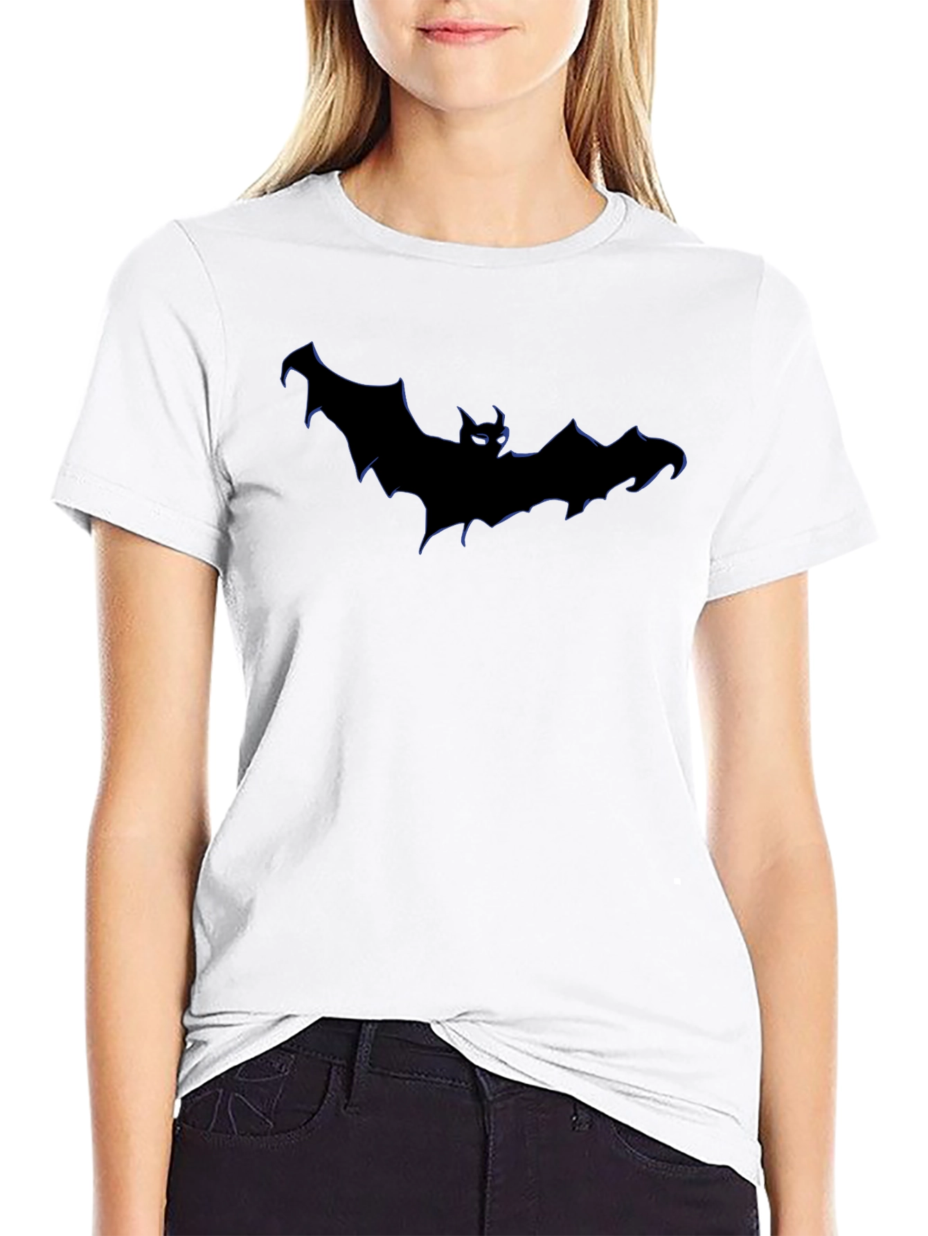 Bat Silhouette Graphic T-Shirt