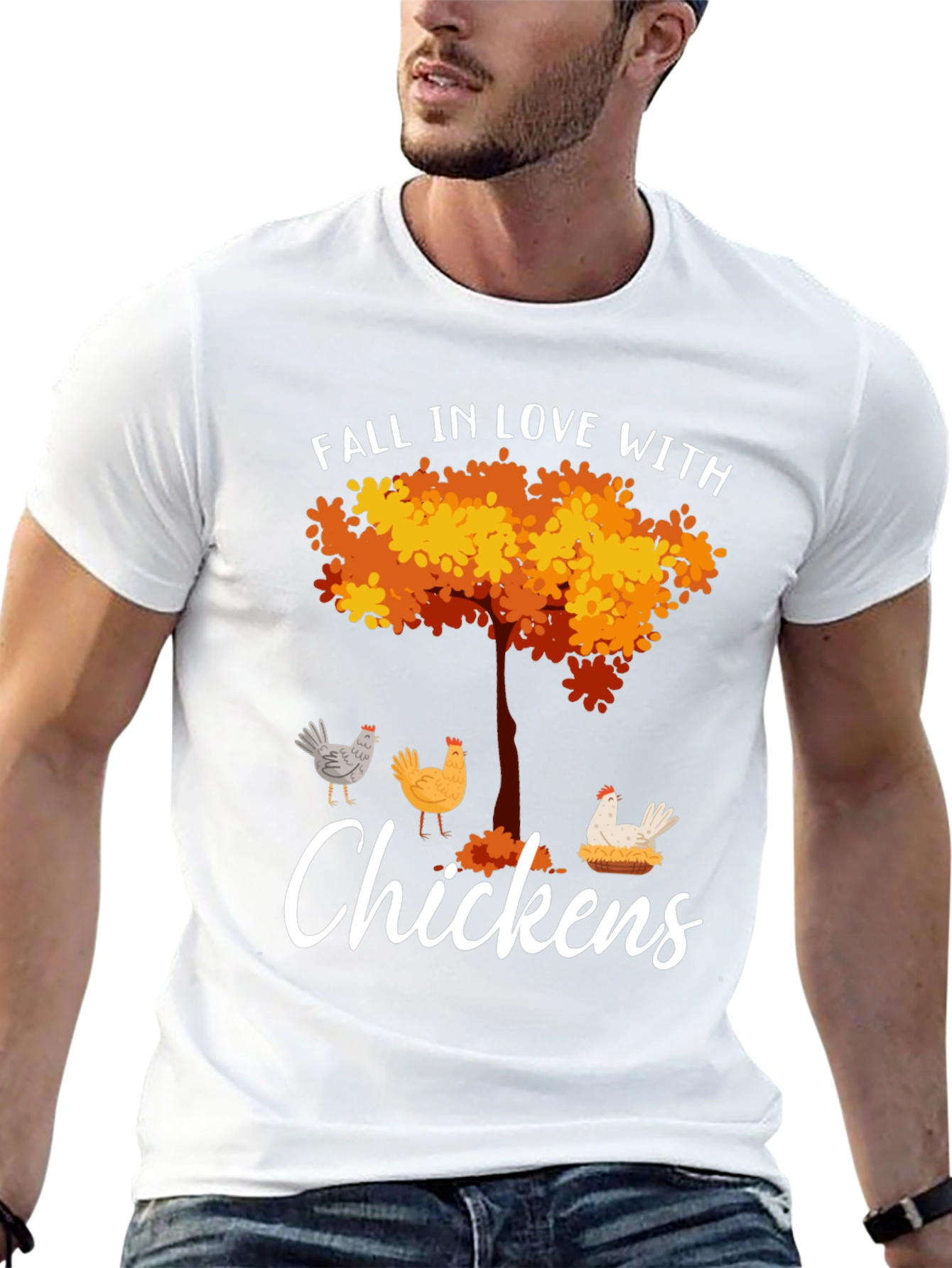 Fall in Love with Chickens T-Shirt