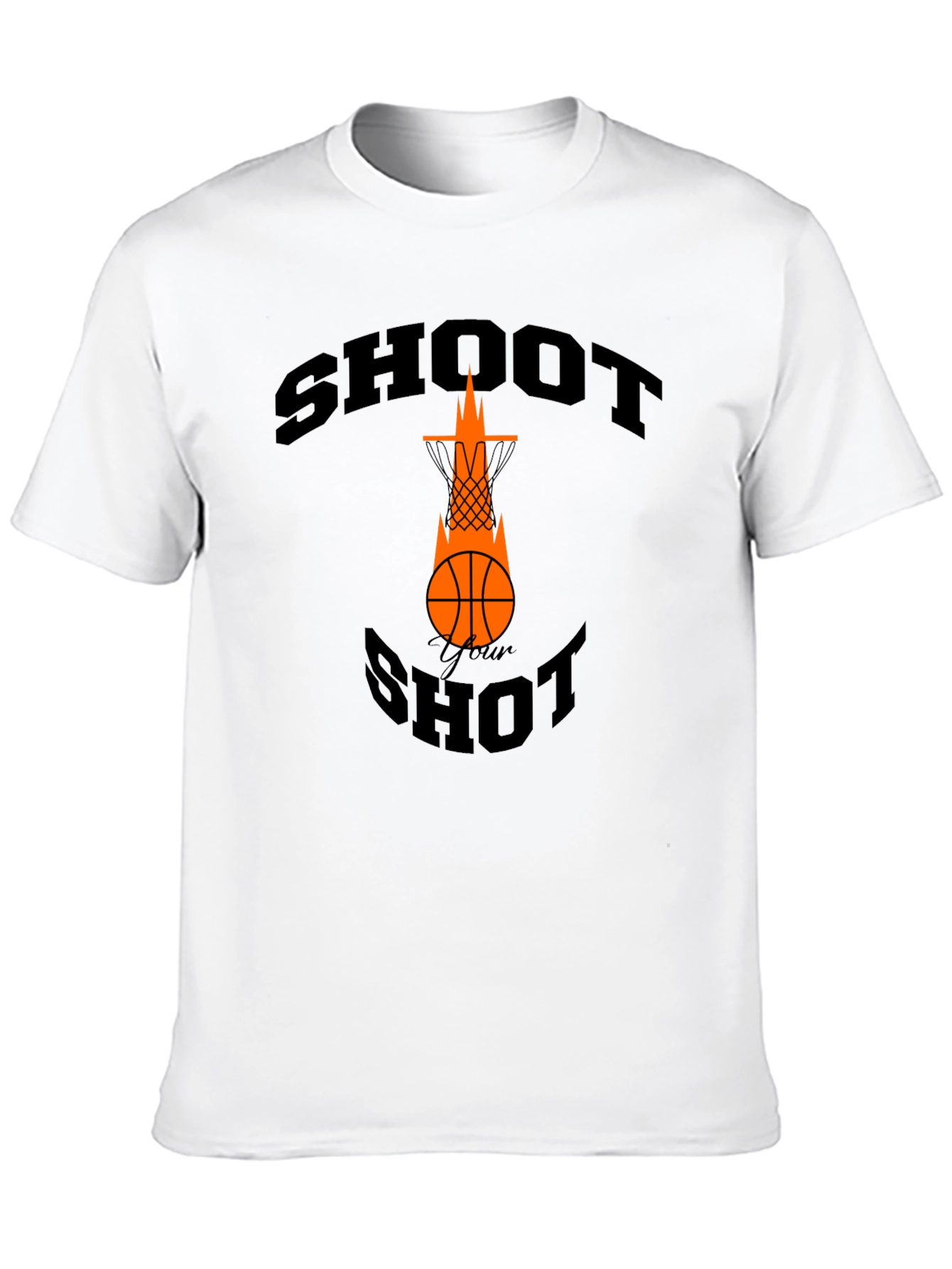 Shoot Your Shot Basketball Graphic Tee - Black