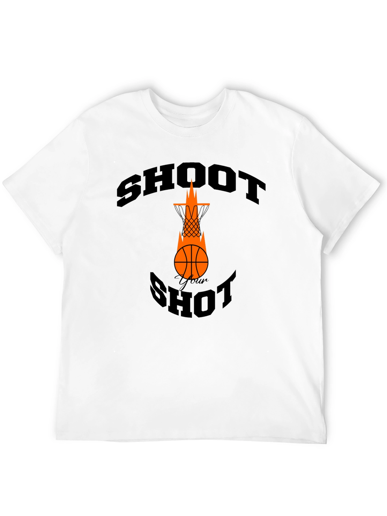 Shoot Your Shot Basketball Graphic Tee - Black