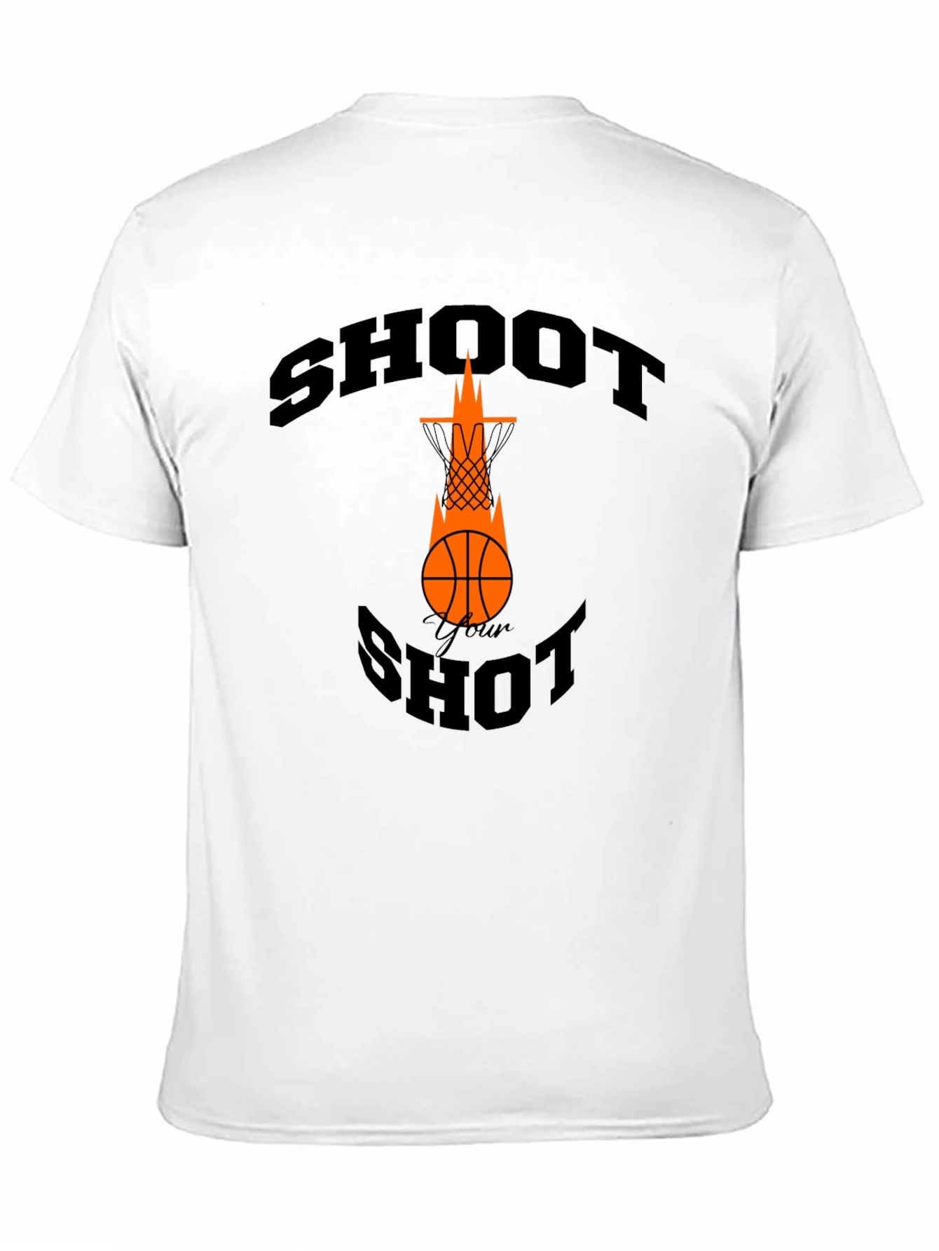 Shoot Your Shot Basketball Graphic Tee - Black