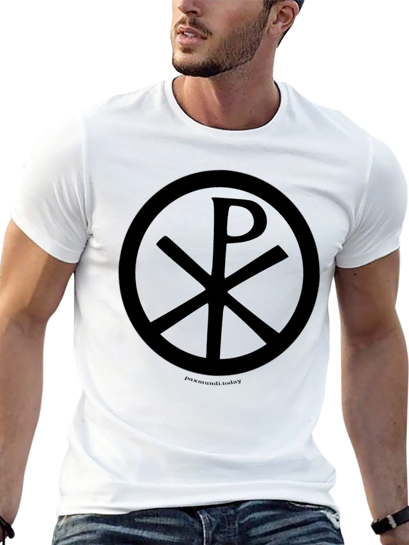 Chi Rho Symbol T-Shirt - Christian Peace Design