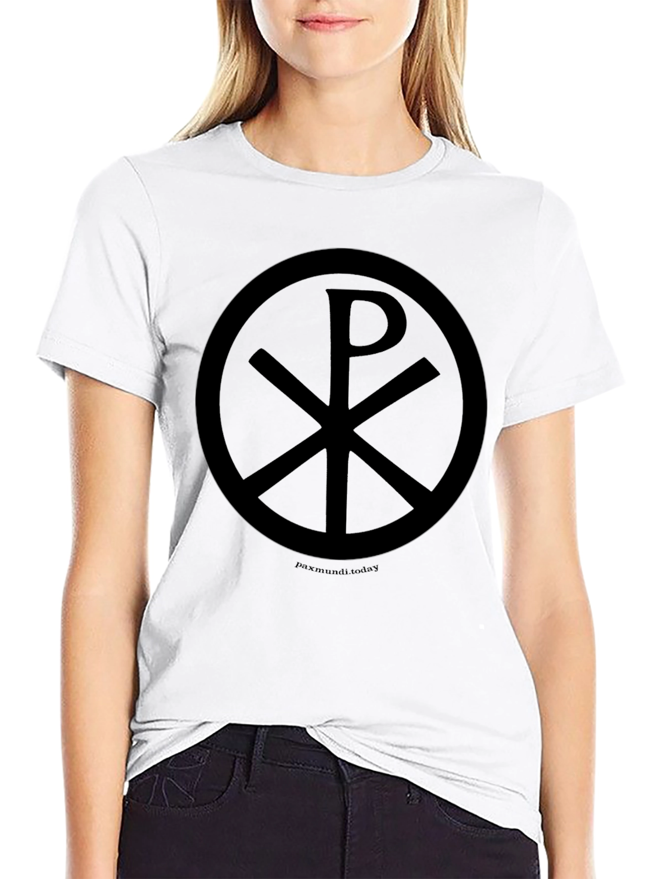Chi Rho Symbol T-Shirt - Christian Peace Design