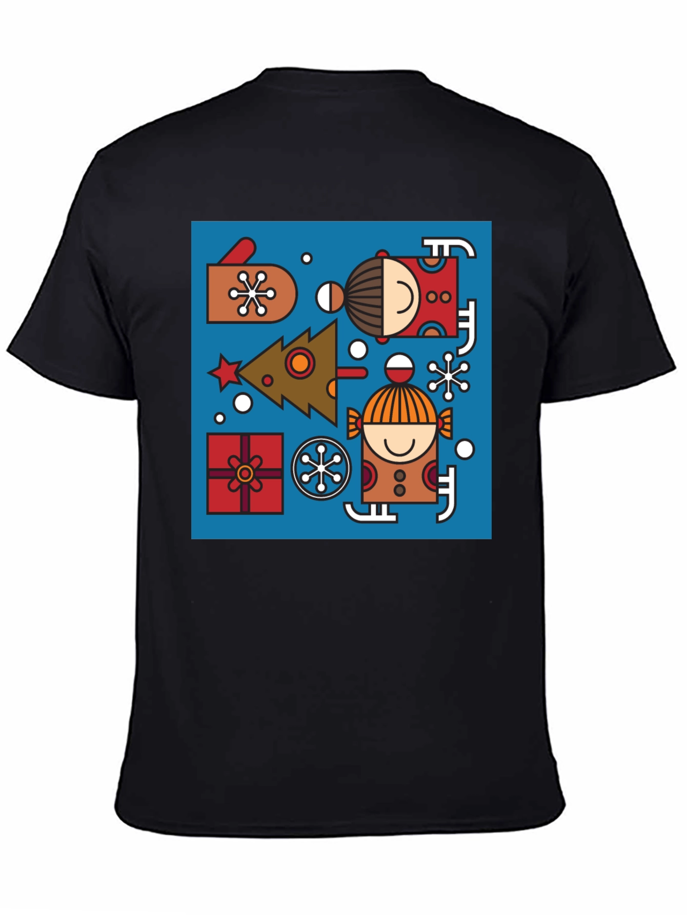 Festive Geometric Christmas Tee