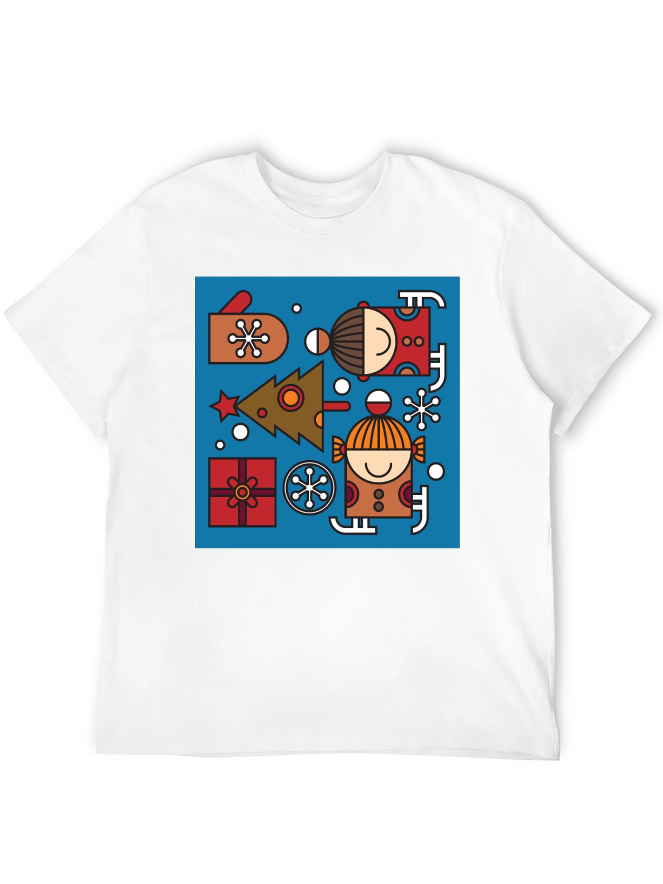 Festive Geometric Christmas Tee