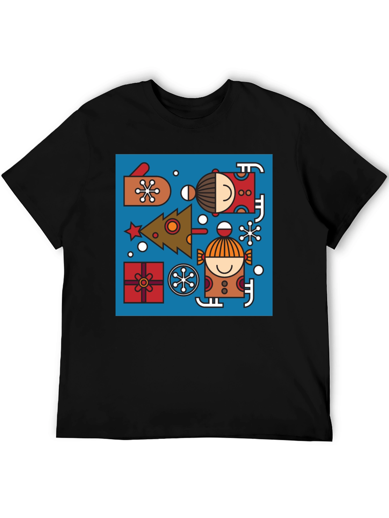 Festive Geometric Christmas Tee