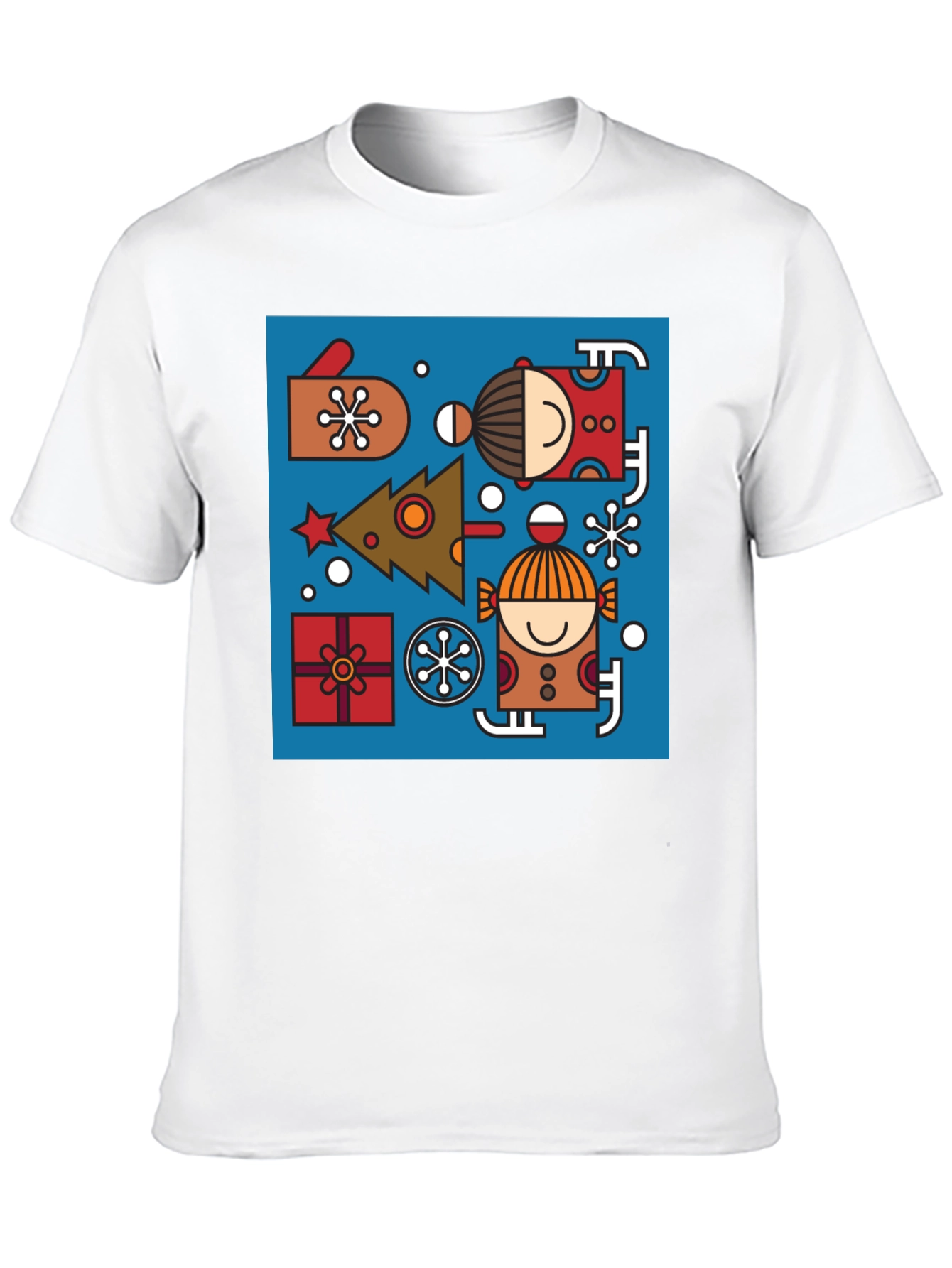 Festive Geometric Christmas Tee