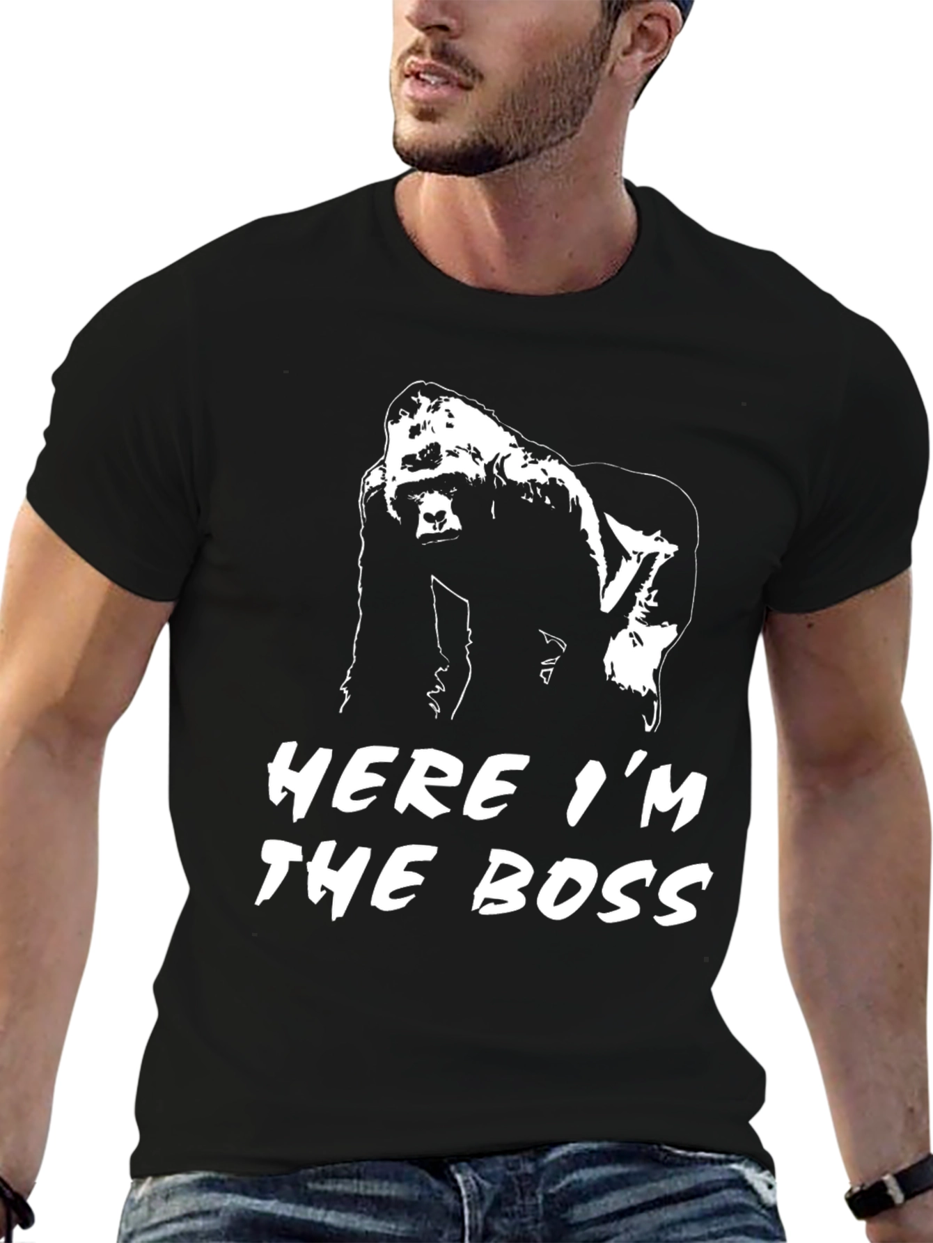 Here Im The Boss Gorilla Graphic Tee