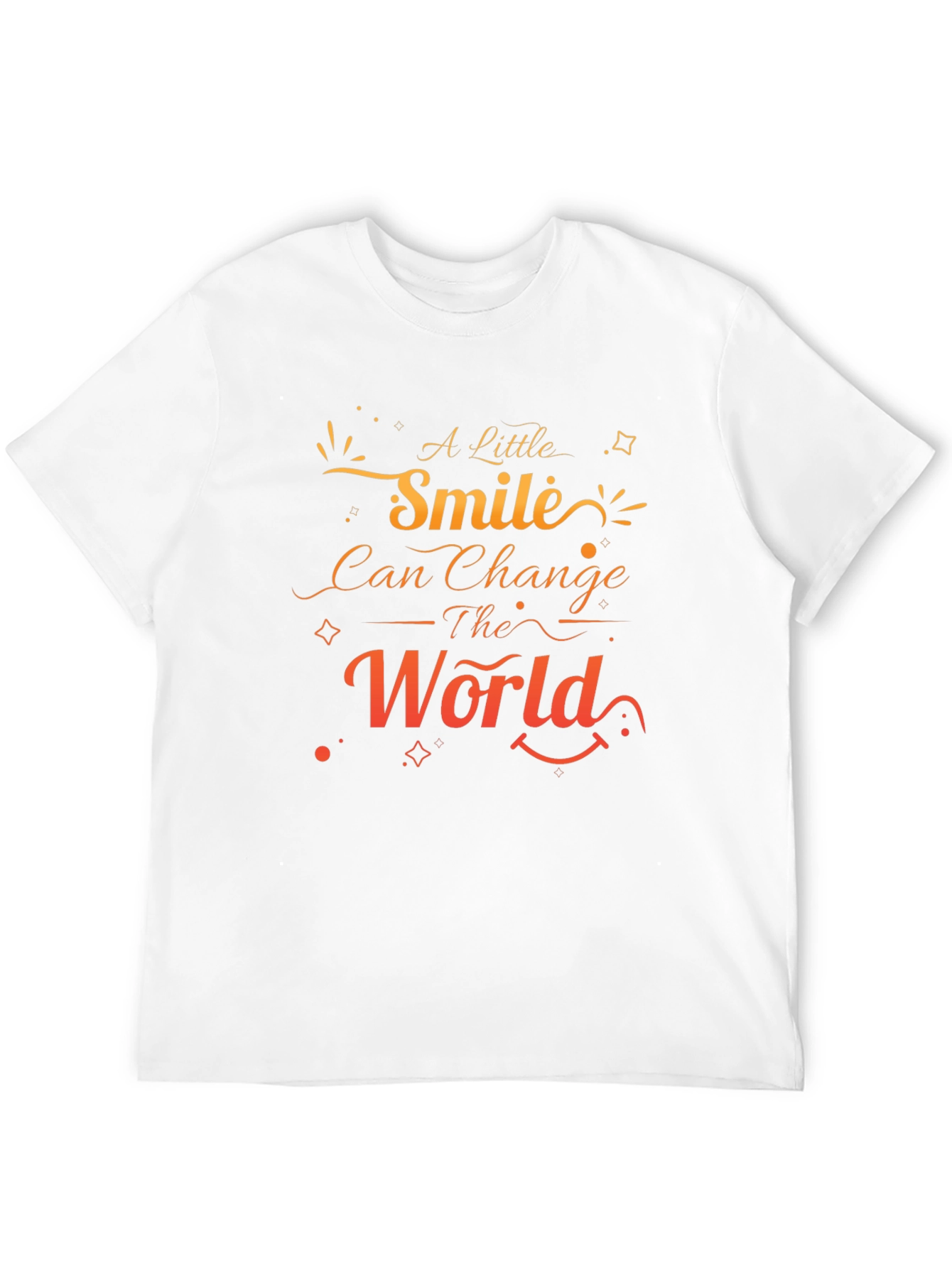 Smile Changes the World Black Graphic Tee