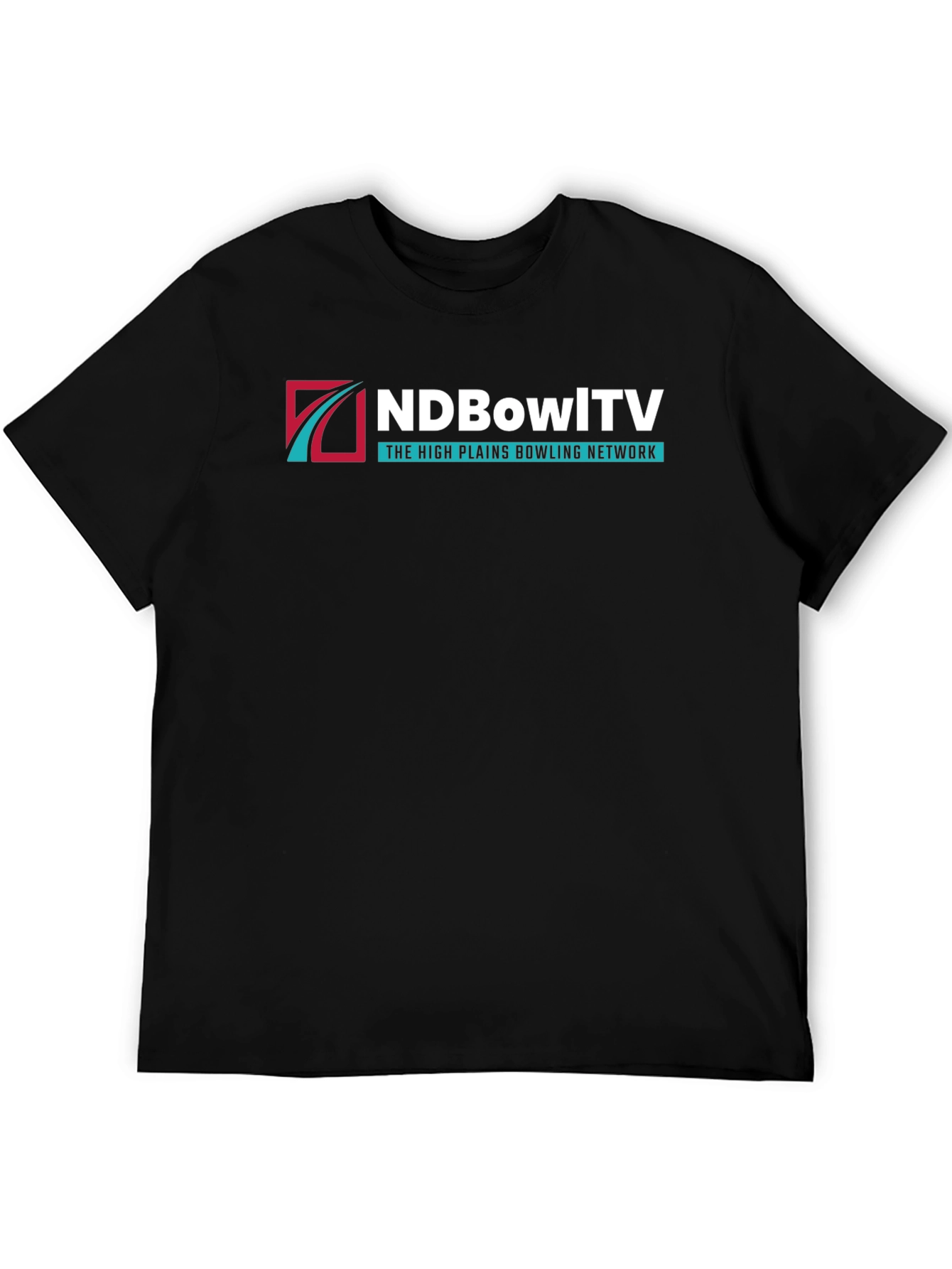 NDBowlTV High Plains Bowling Network Black T-Shirt