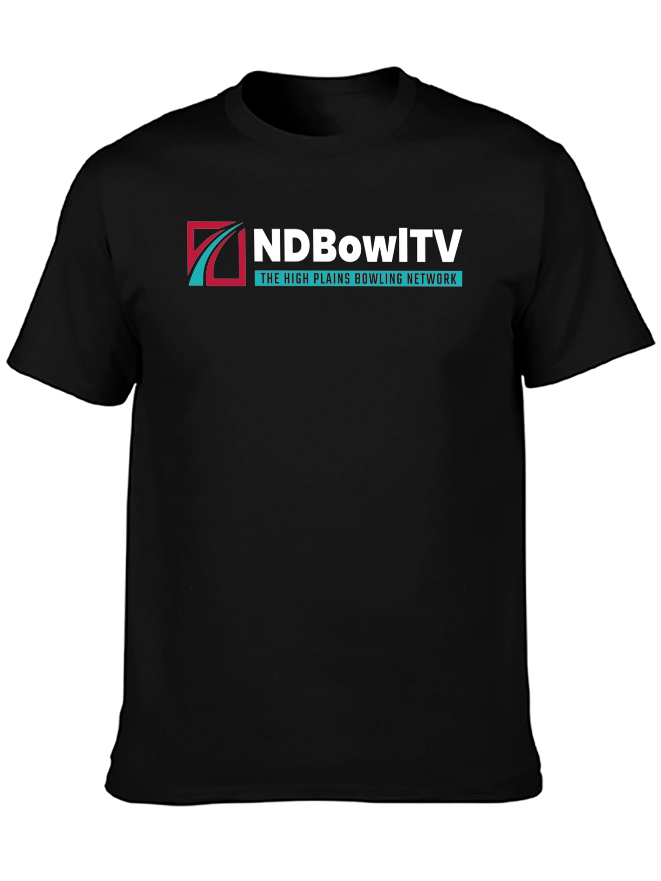 NDBowlTV High Plains Bowling Network Black T-Shirt
