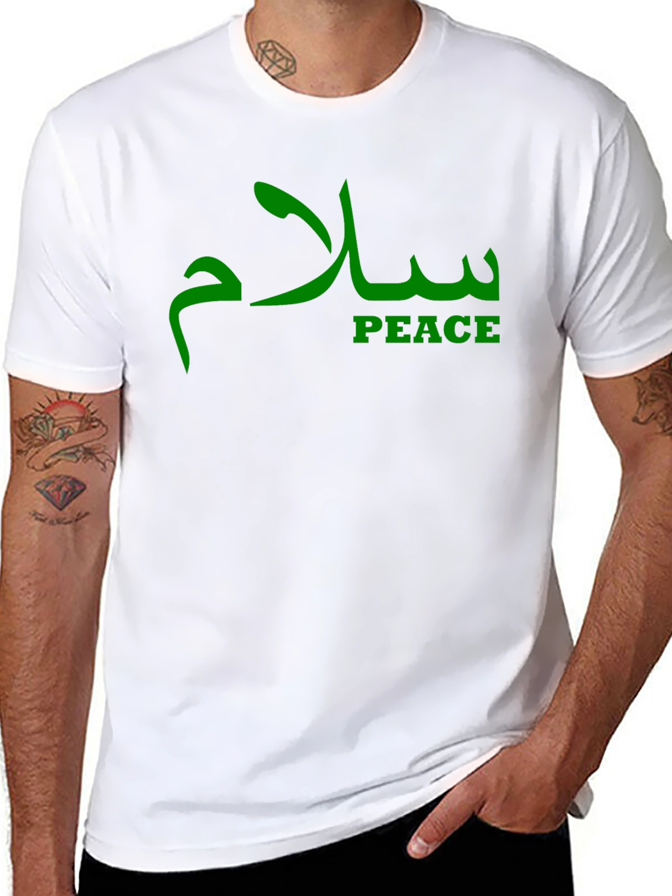 Peace T-Shirt - Arabic Calligraphy Design