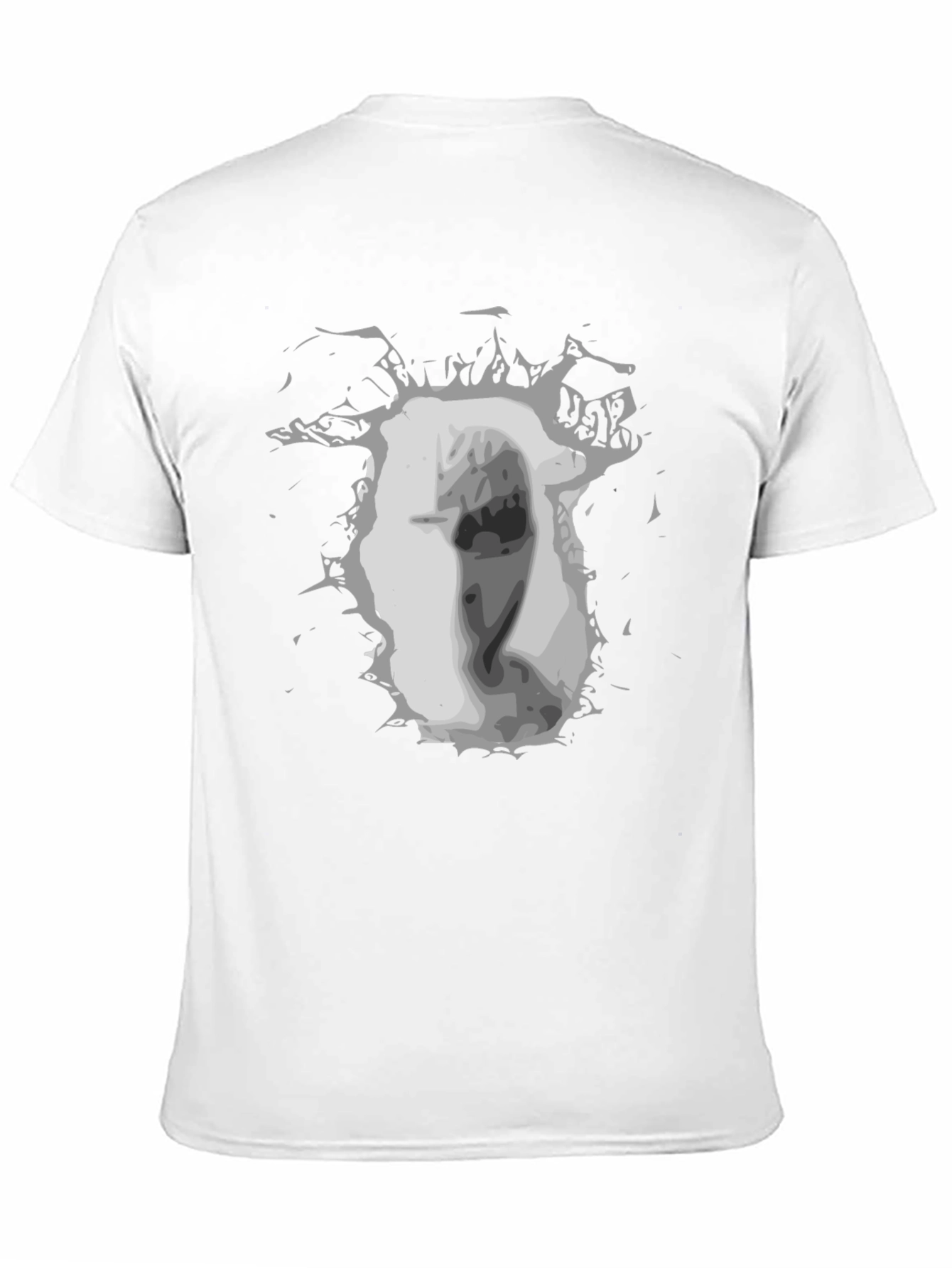 Graphic Print Black Tee