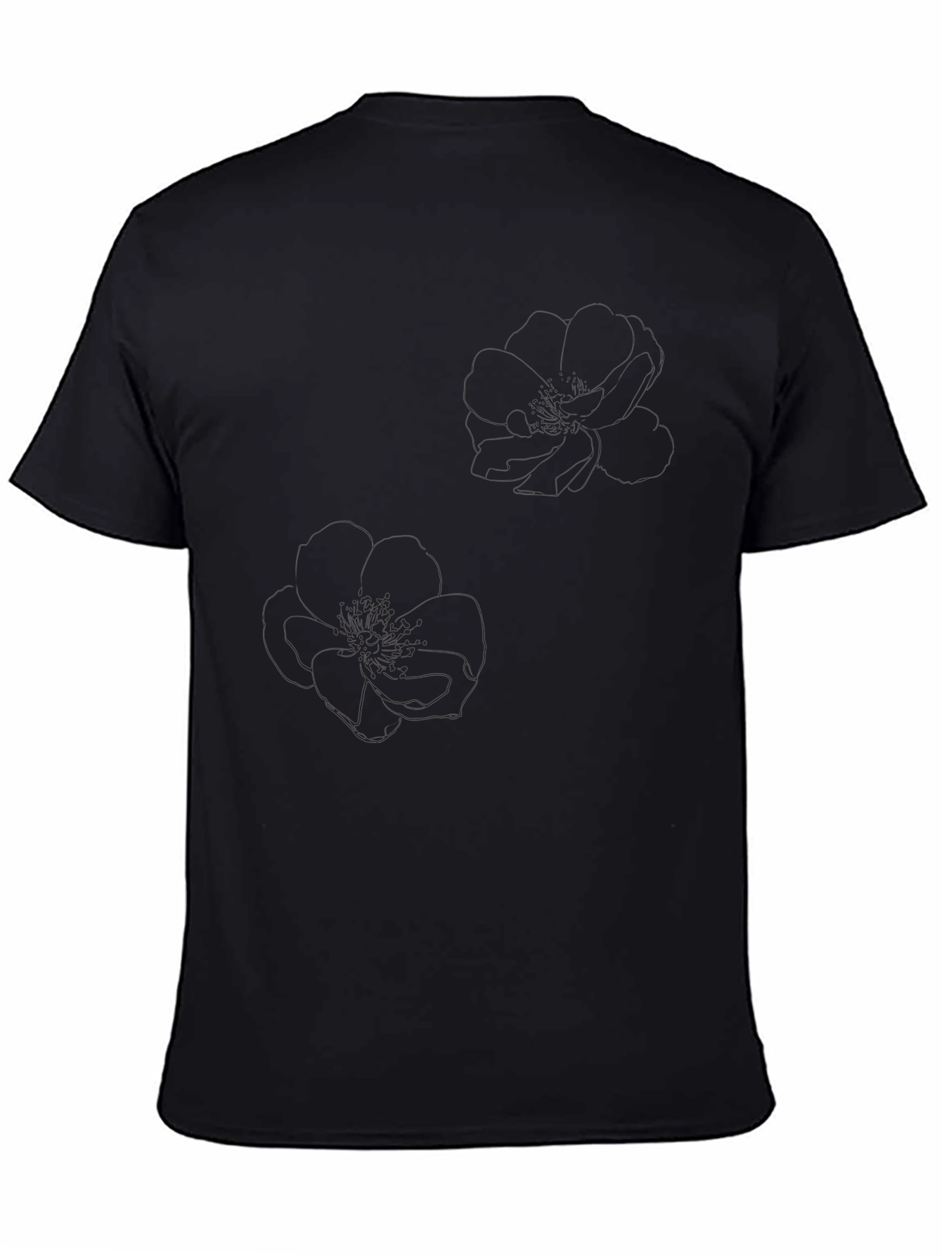 Classic Black Short Sleeve Crew Neck T-Shirt