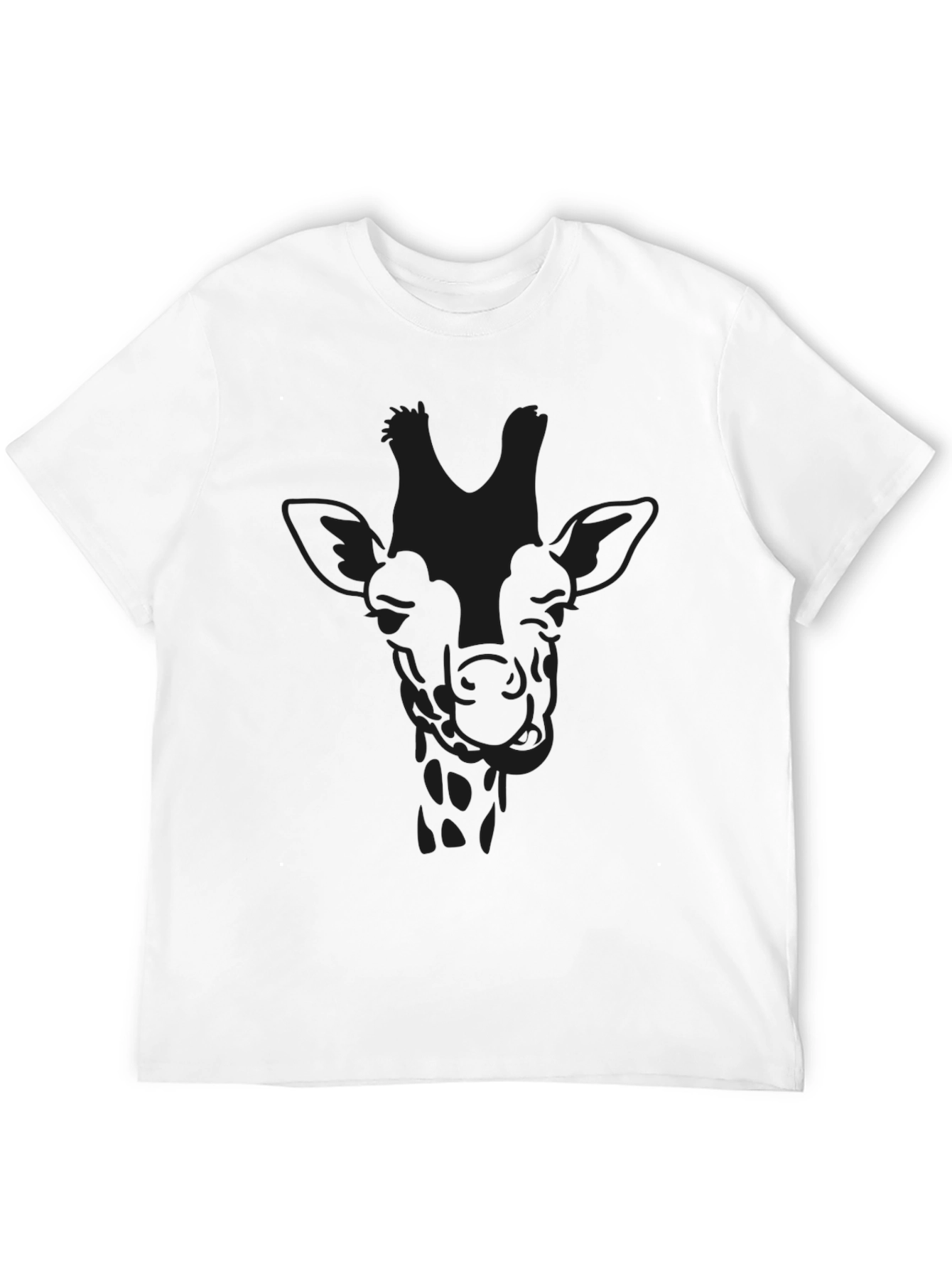 Black Giraffe Graphic T-Shirt