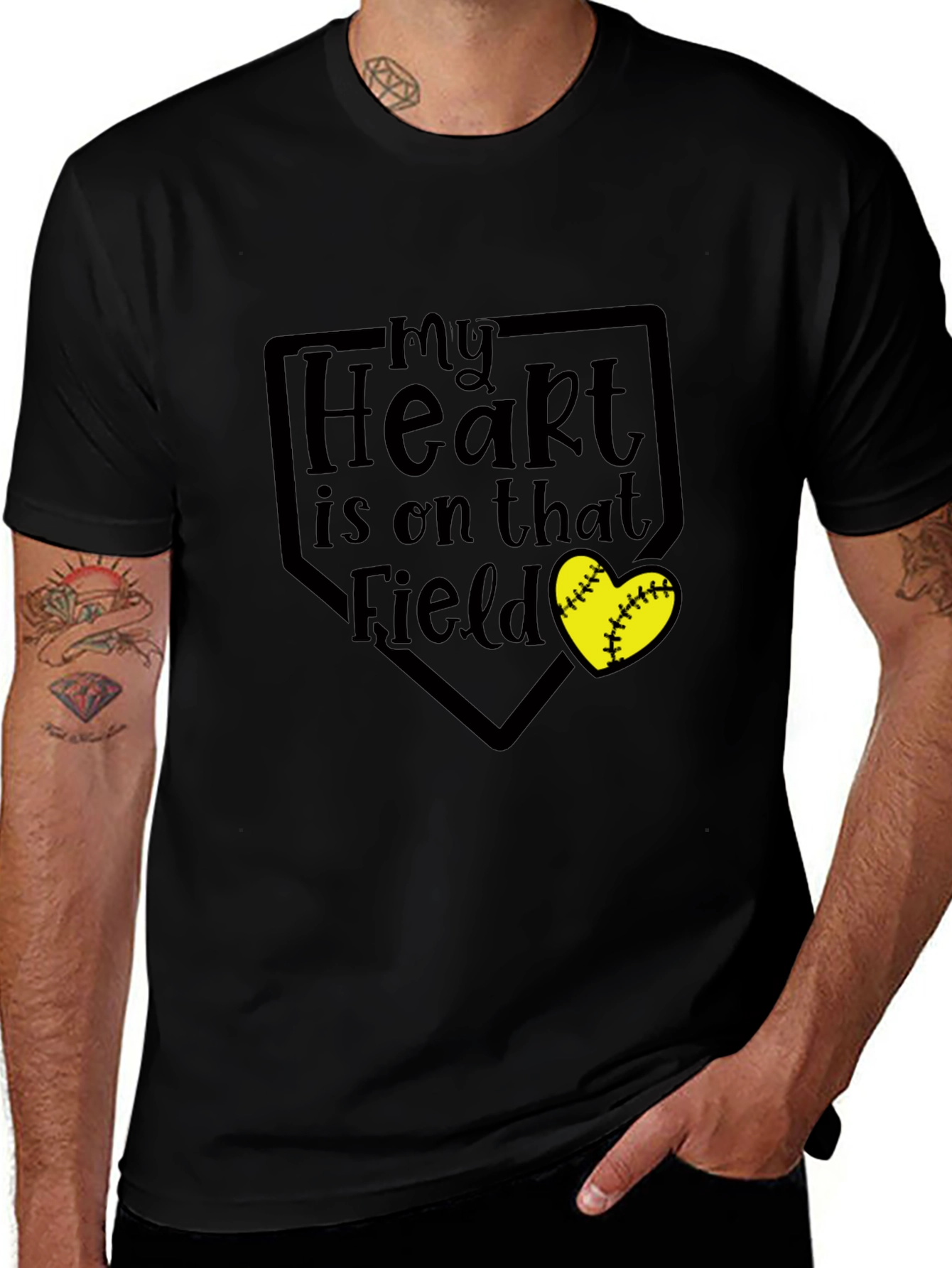 My Heart is on That Field Graphic Tee